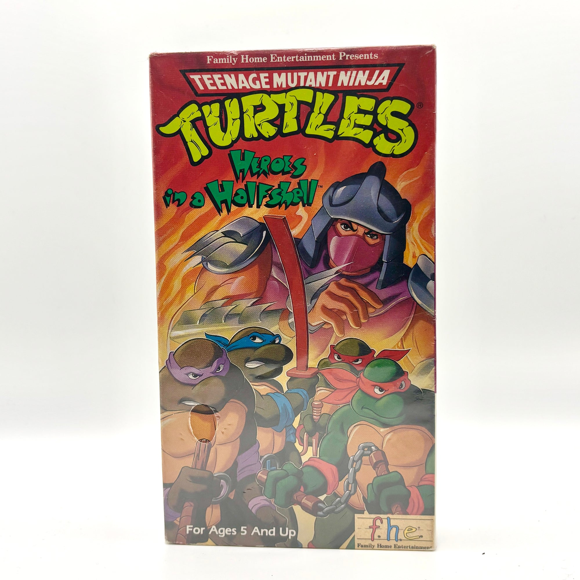 Teenage Mutant Ninja Turtles Heroes in a Halfshell VHS Tape
