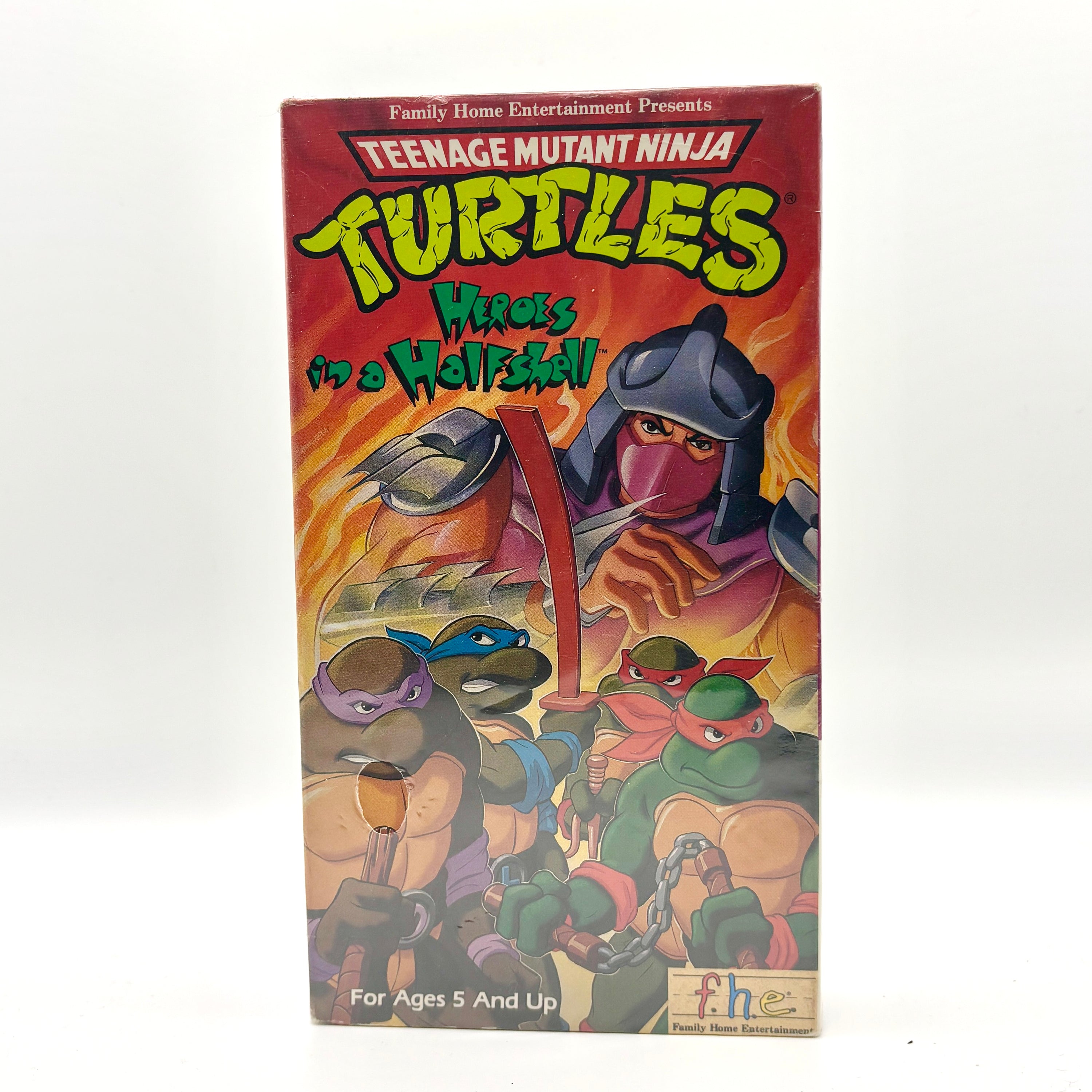 Teenage Mutant Ninja Turtles Heroes in a Halfshell VHS Tape