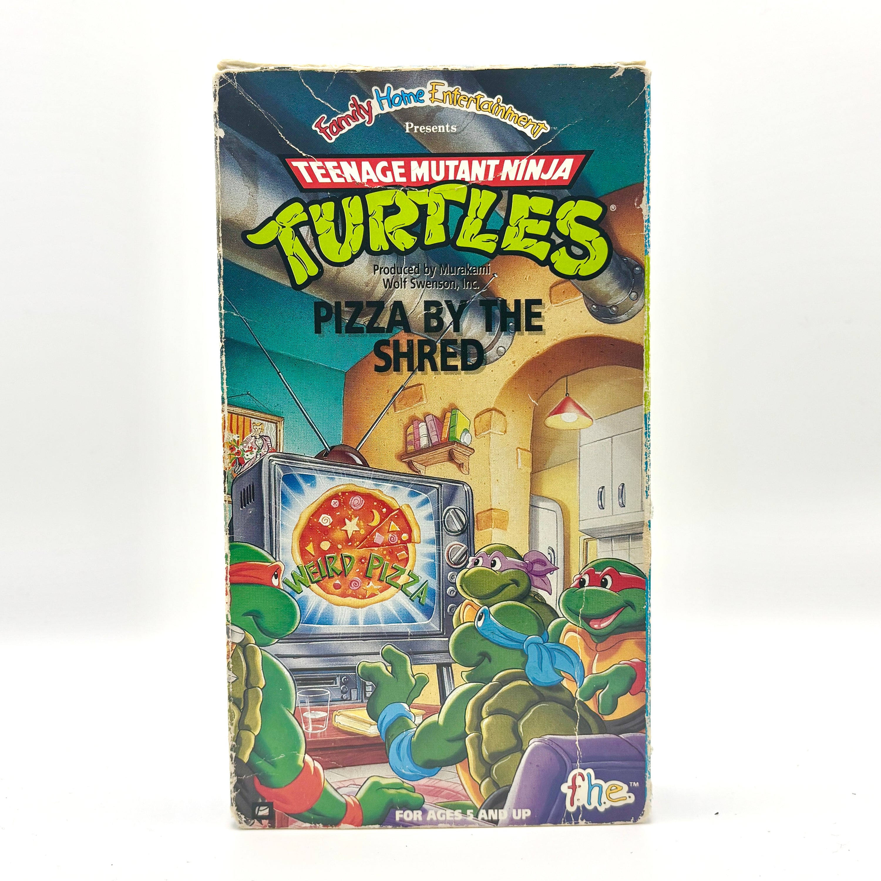 Teenage Mutant Ninja Turtles Pizza By the Shred VHS Tape