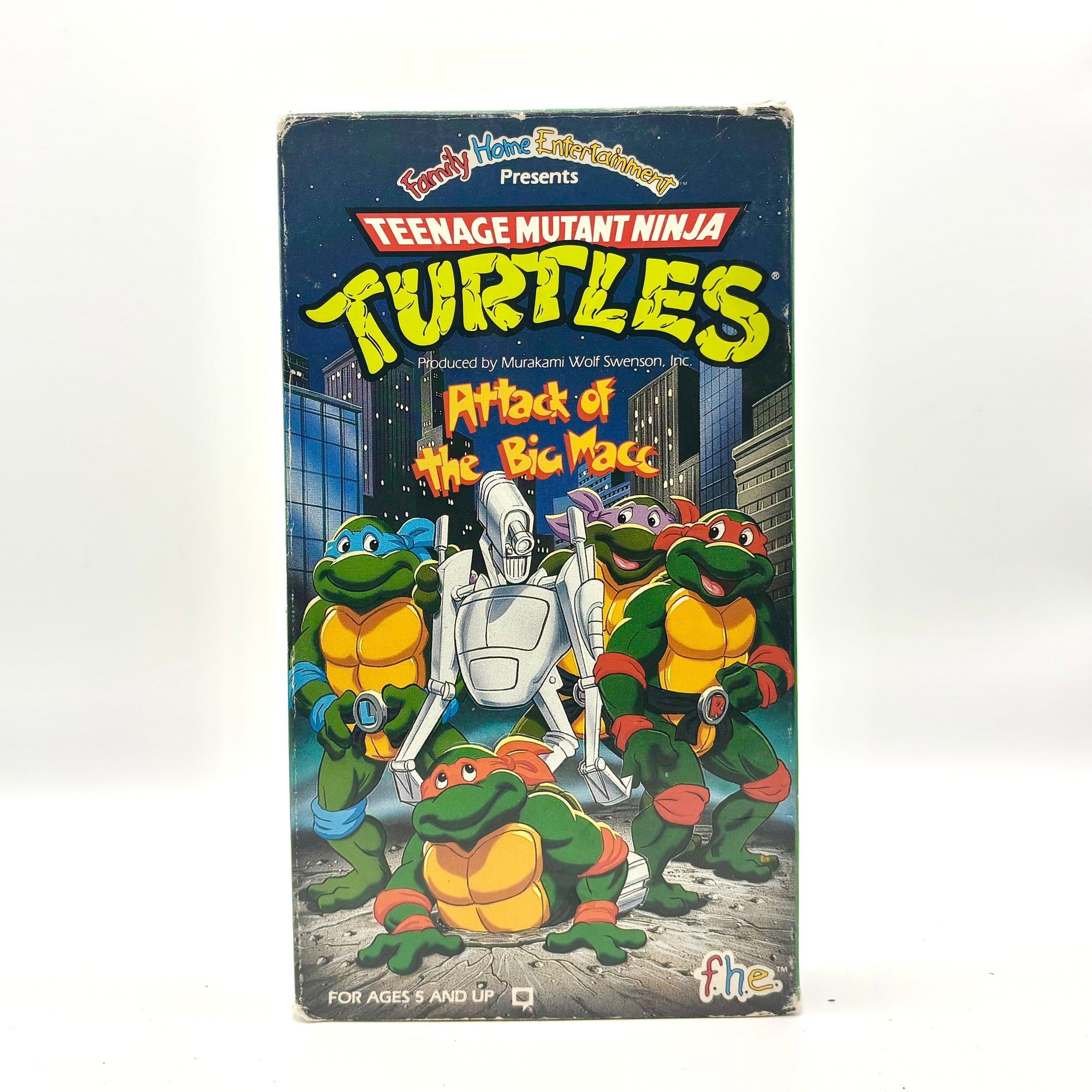 Teenage Mutant Ninja Turtles Attack of the Big Macc VHS Tape