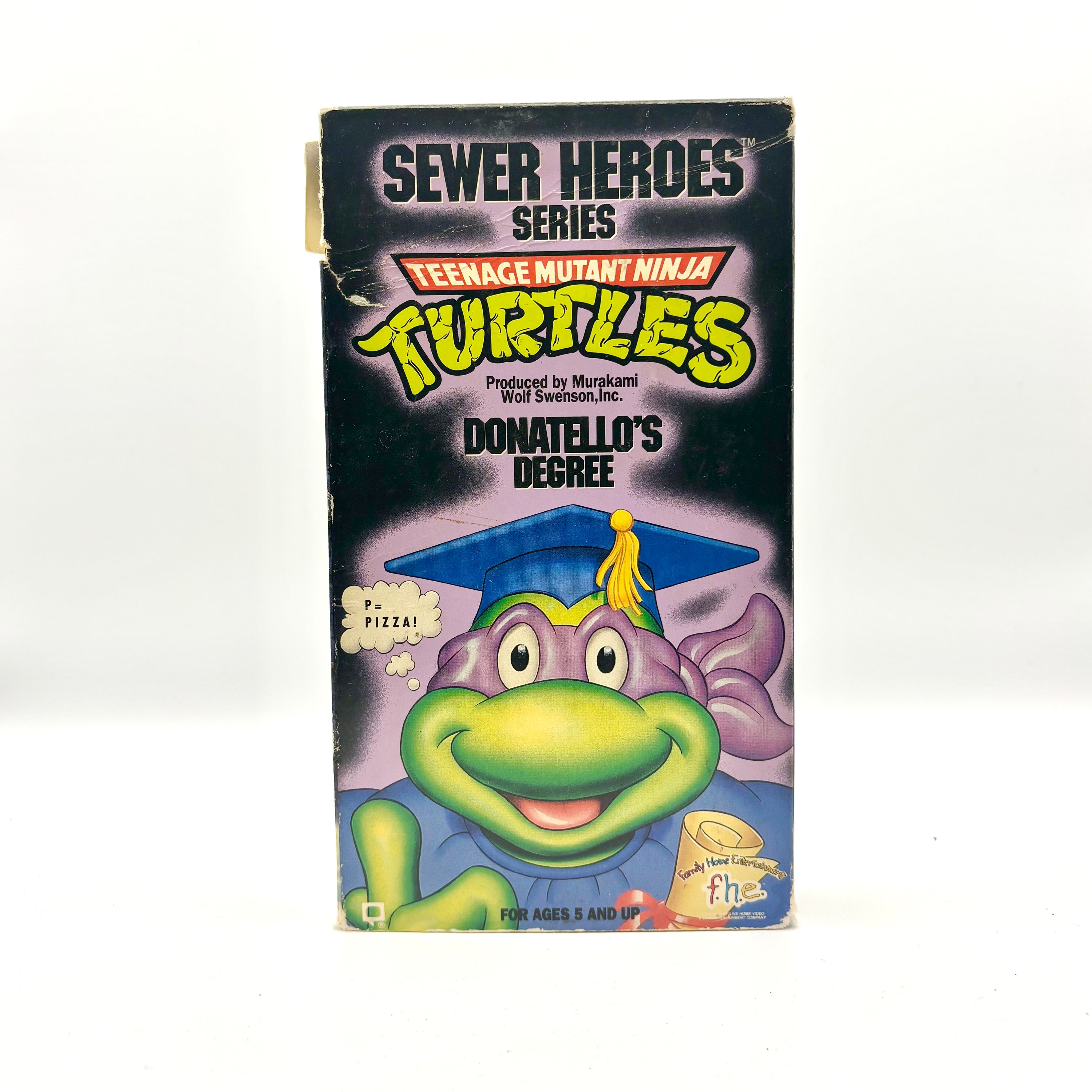 Teenage Mutant Ninja Turtles Donatello's Degree VHS Tape