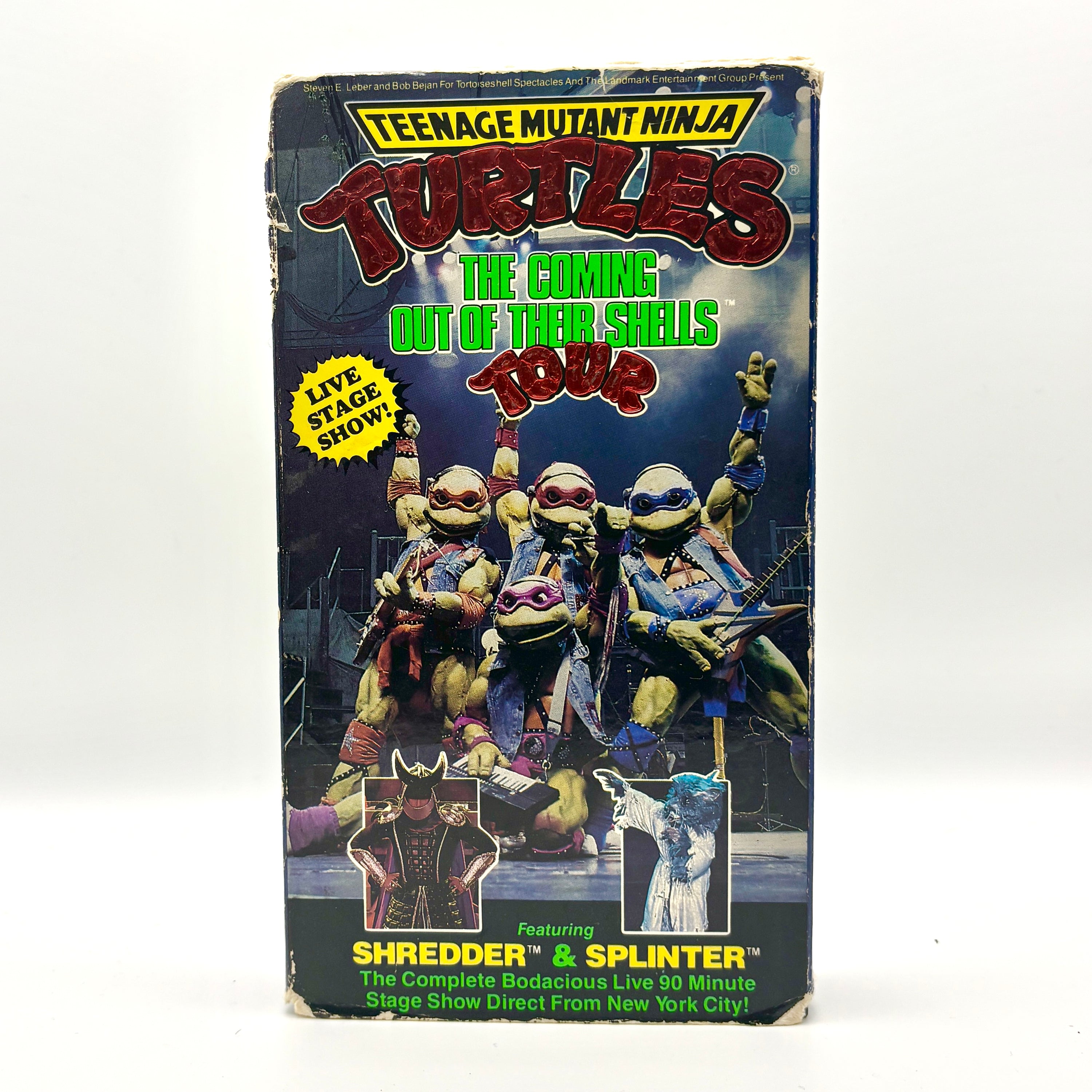Teenage Mutant Ninja Turtles Tour VHS Tape