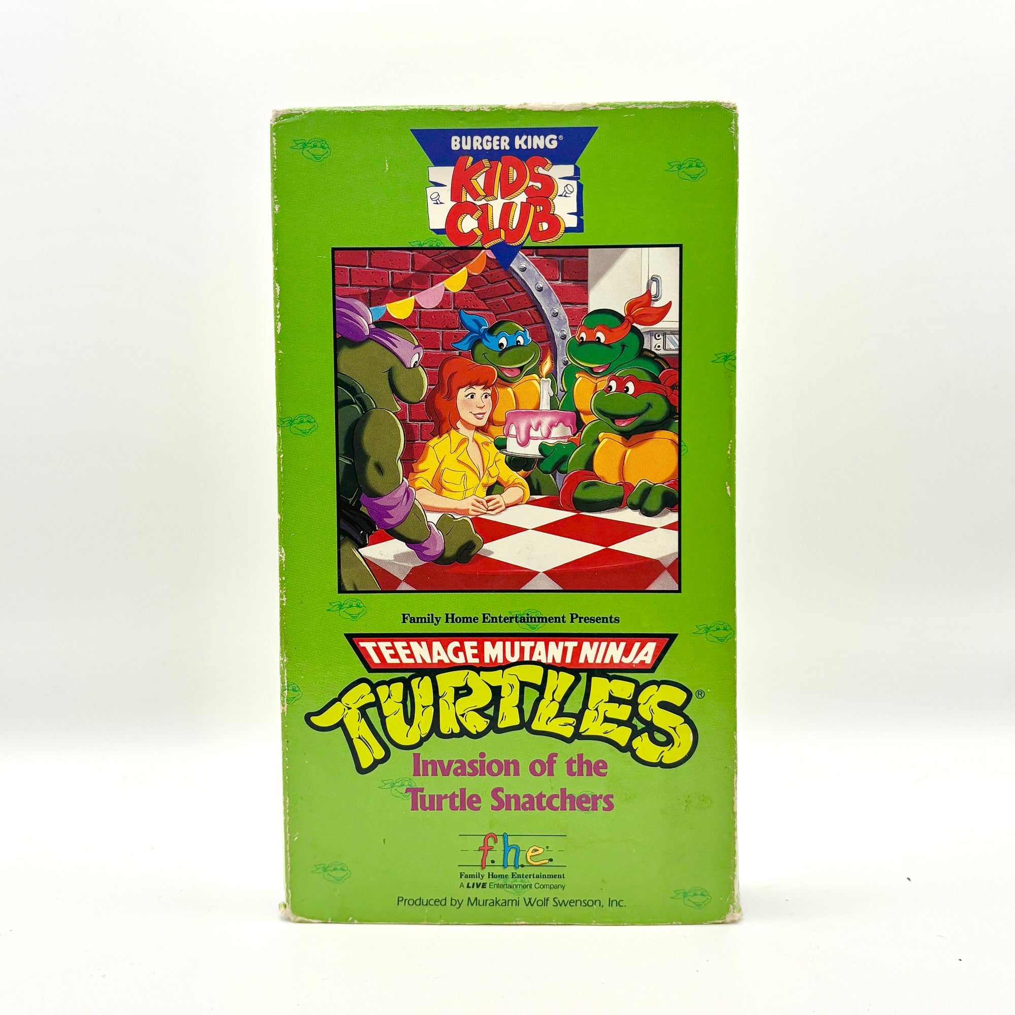 Teenage Mutant Ninja Turtles Invasion of the Turtle Snatchers VHS Tape