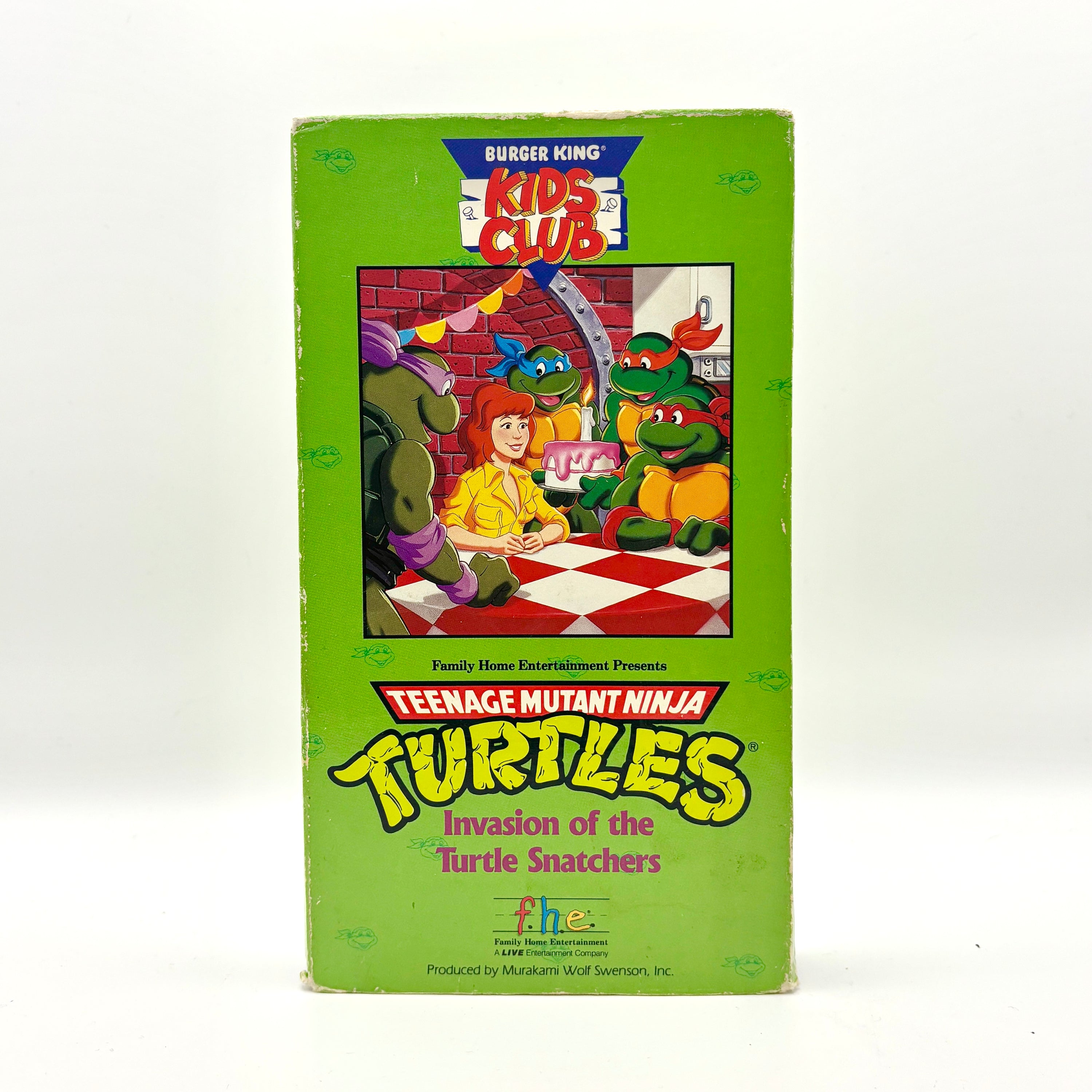 Teenage Mutant Ninja Turtles Invasion of the Turtle Snatchers VHS Tape