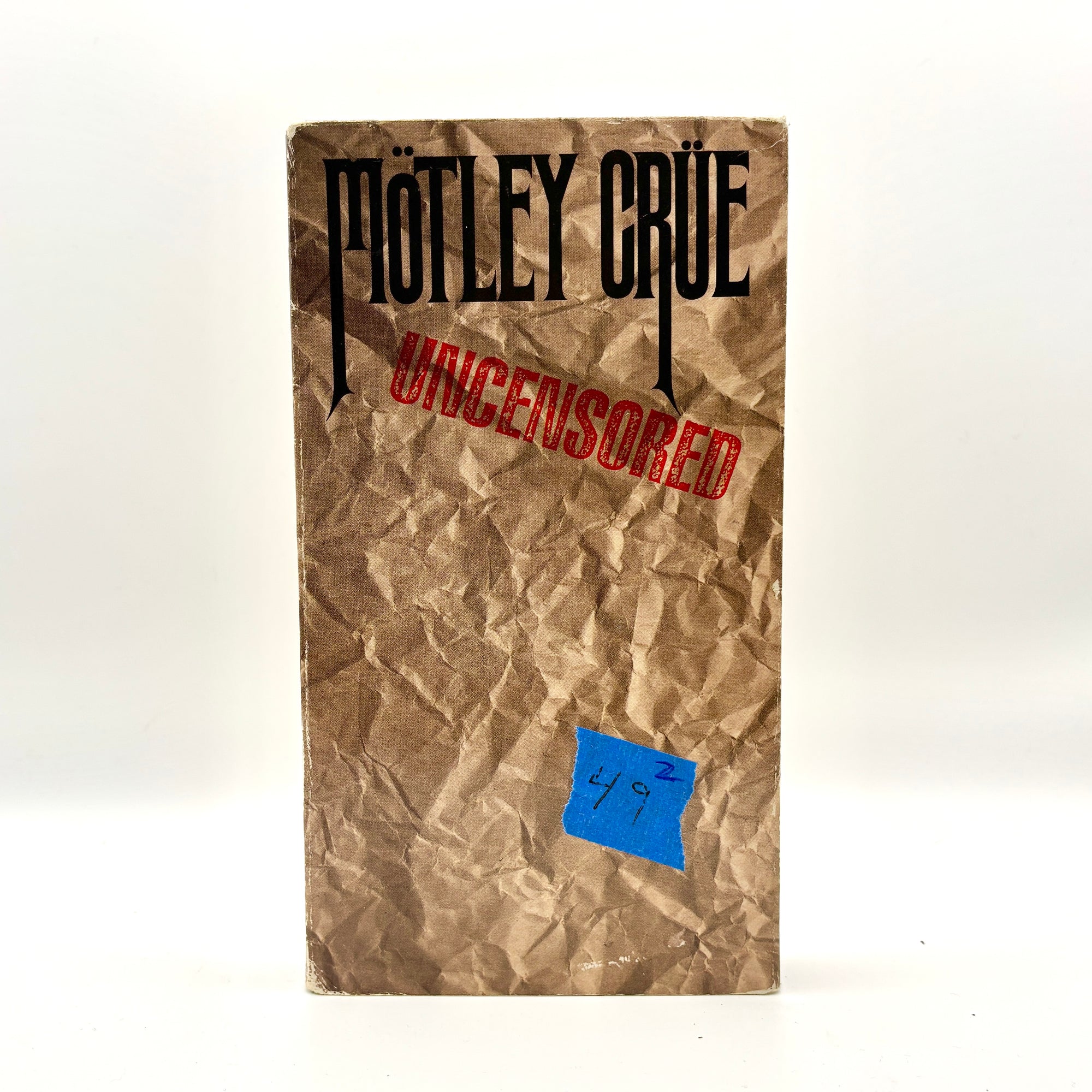 Motley Crue Uncensored VHS Tape