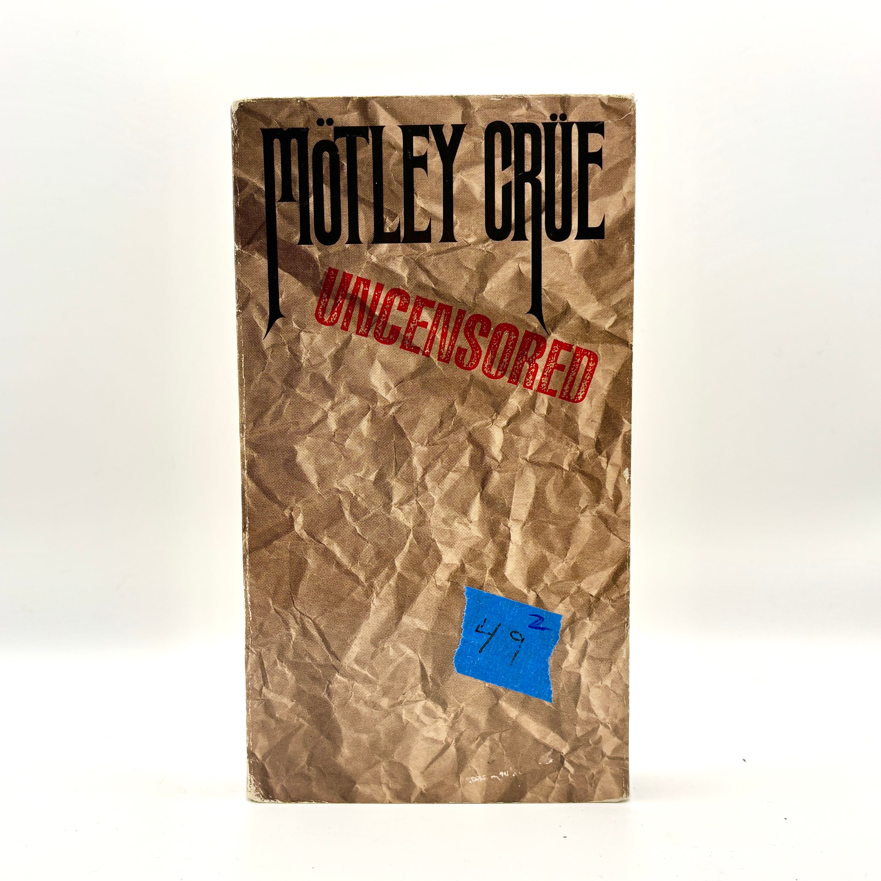 Motley Crue Uncensored VHS Tape