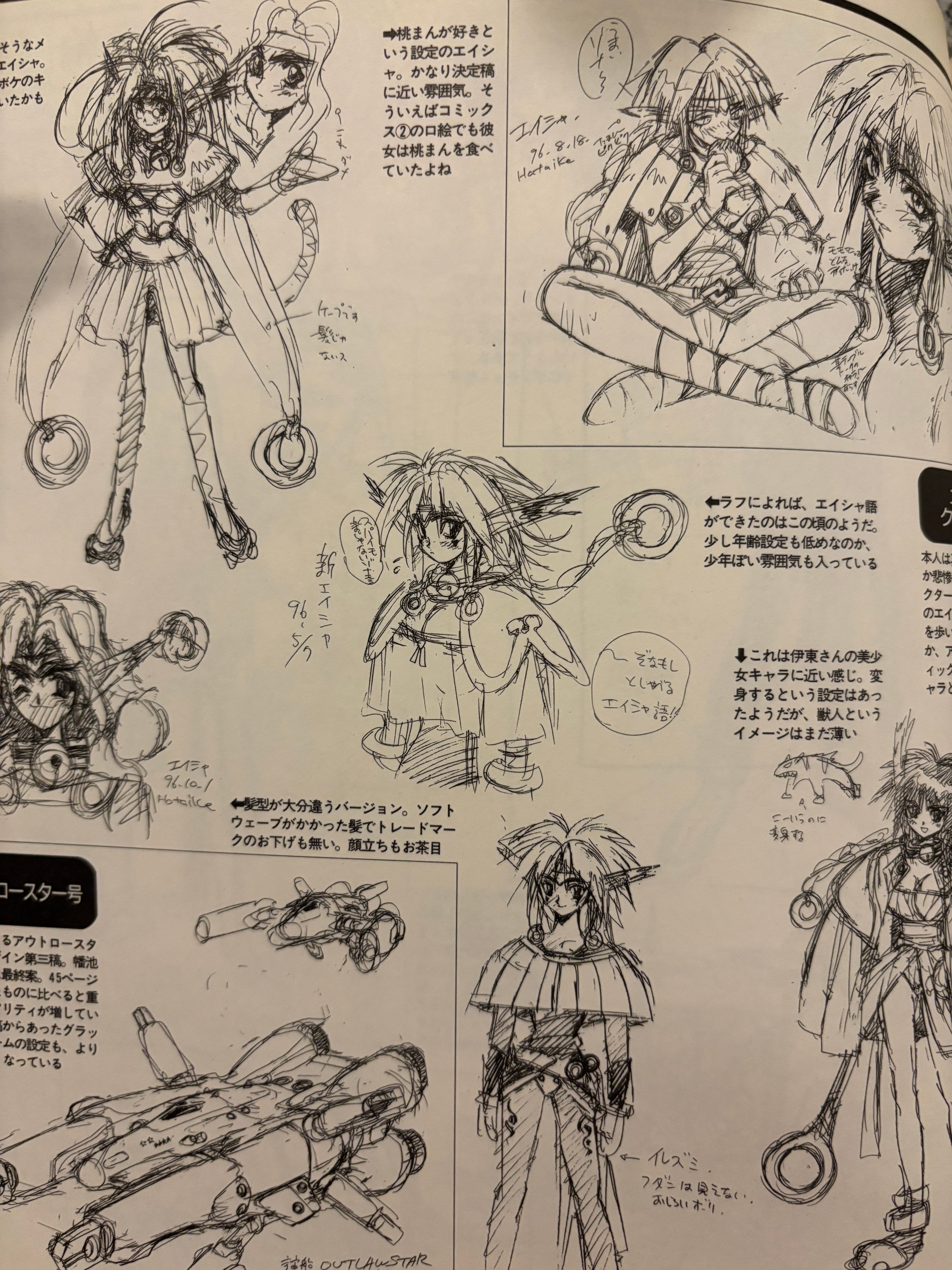 Outlaw Star Dragon Magazine Collection Art Book