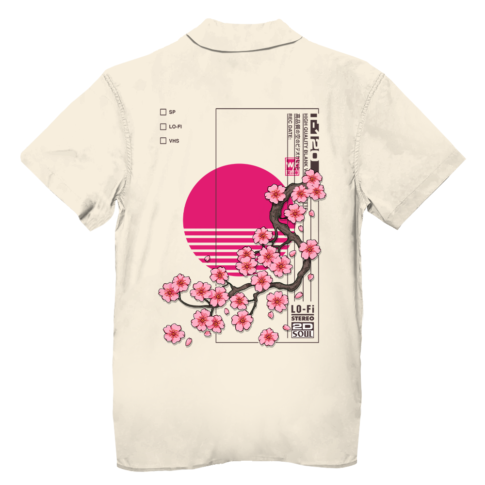 Japanese Tiger Sakura Shirt For Hawaiian