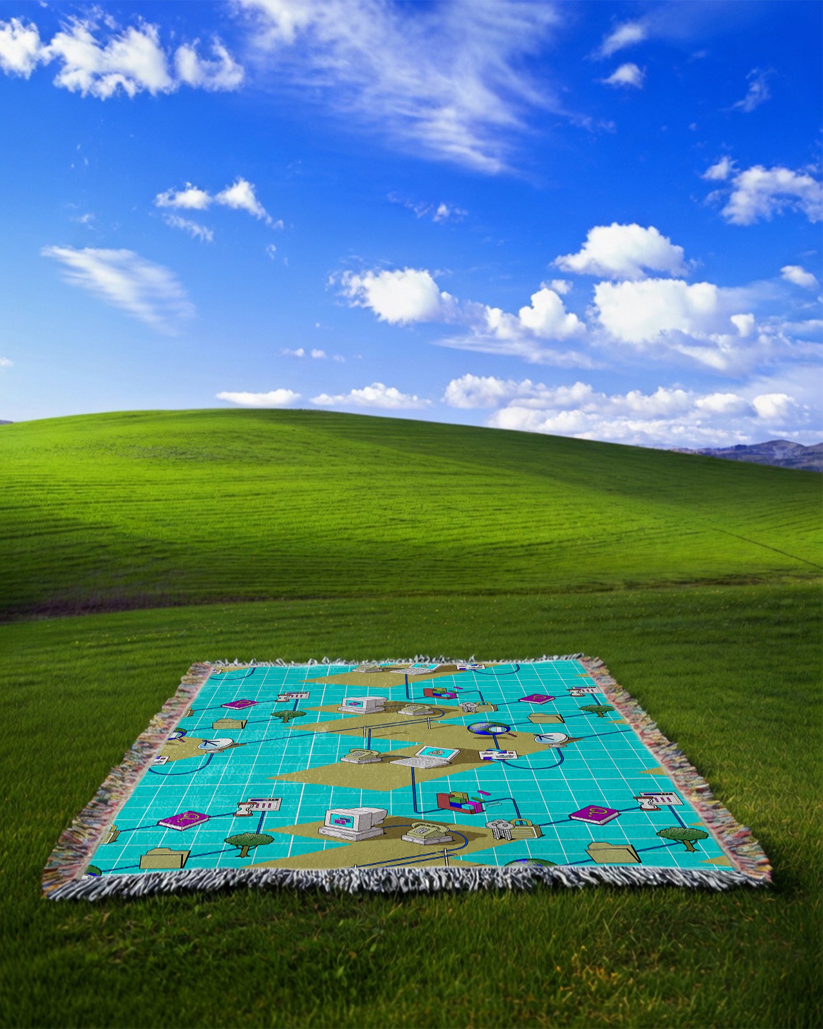 Internet Connection Woven Blanket