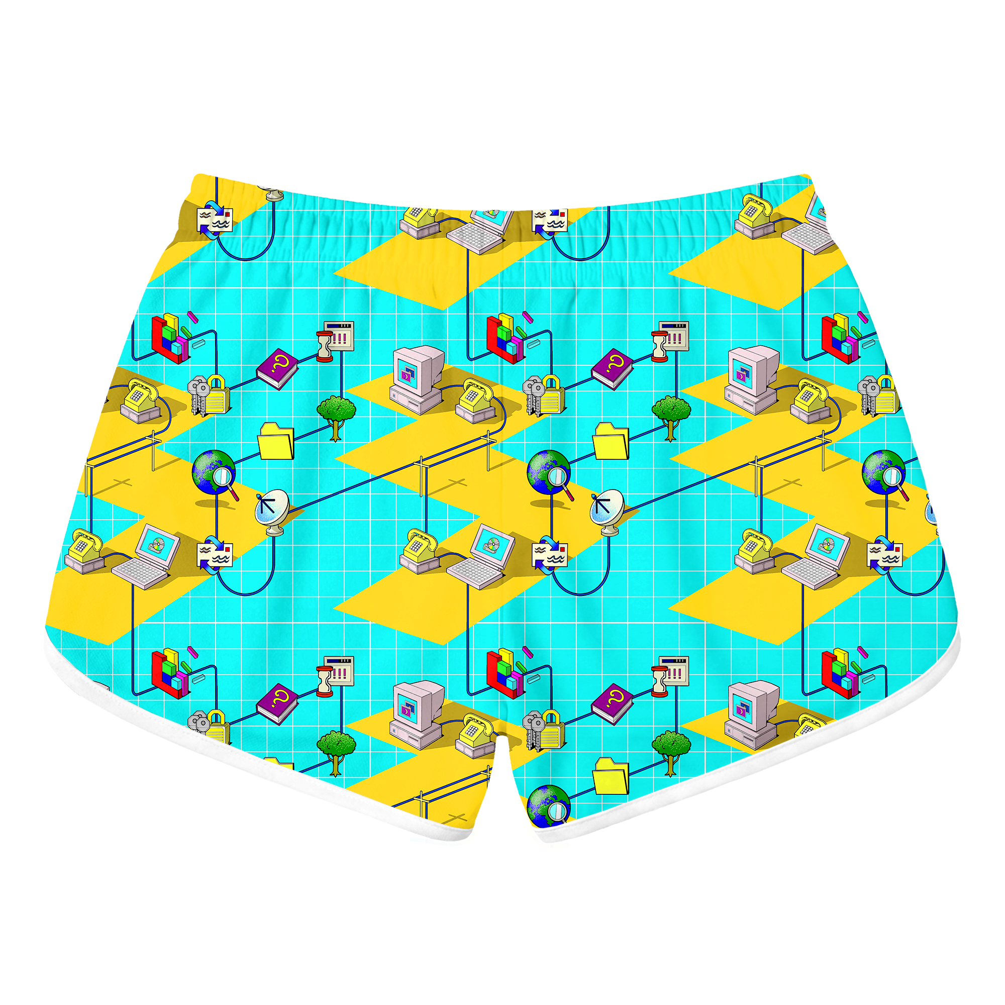 Internet Connection Retro Shorts