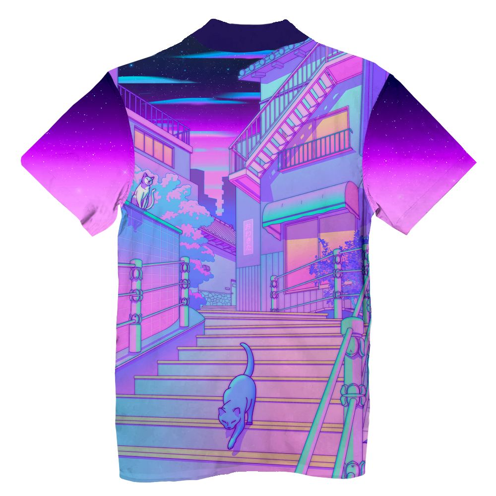 Kitty Town Hawaiian Shirt
