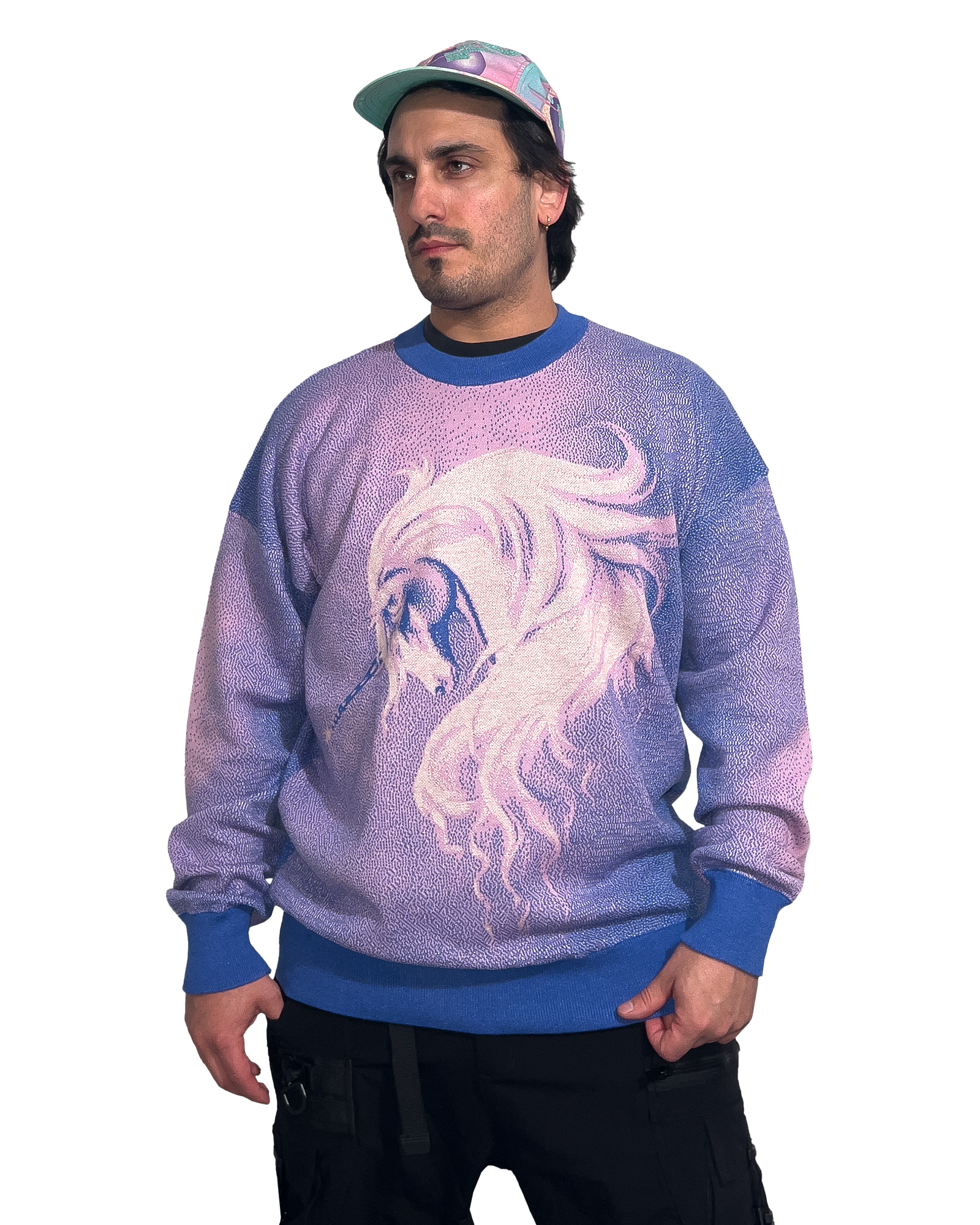 Lavender Mist Knit Sweatshirt