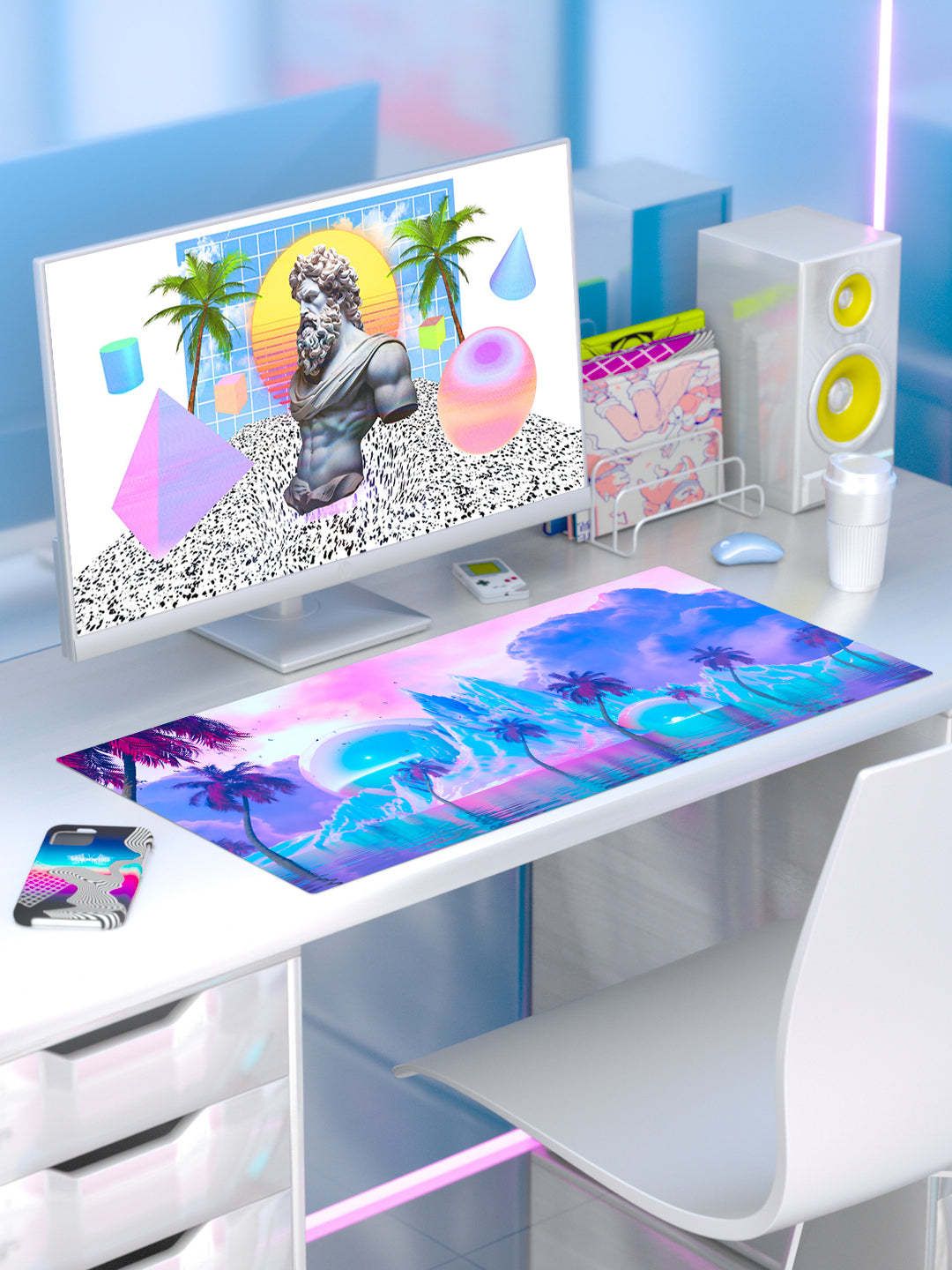 Iridescent World Desk Mat