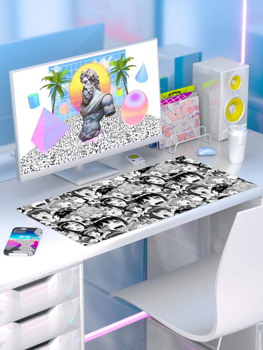 Ahegao Desk Mat