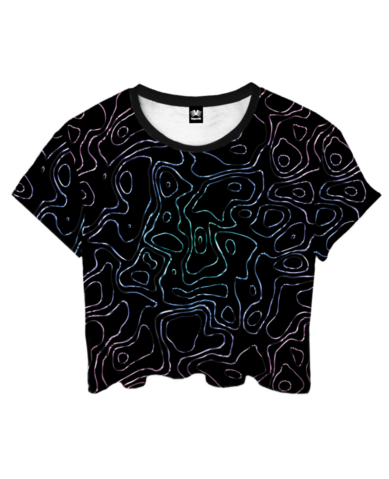 Liquid Topography Crop Top