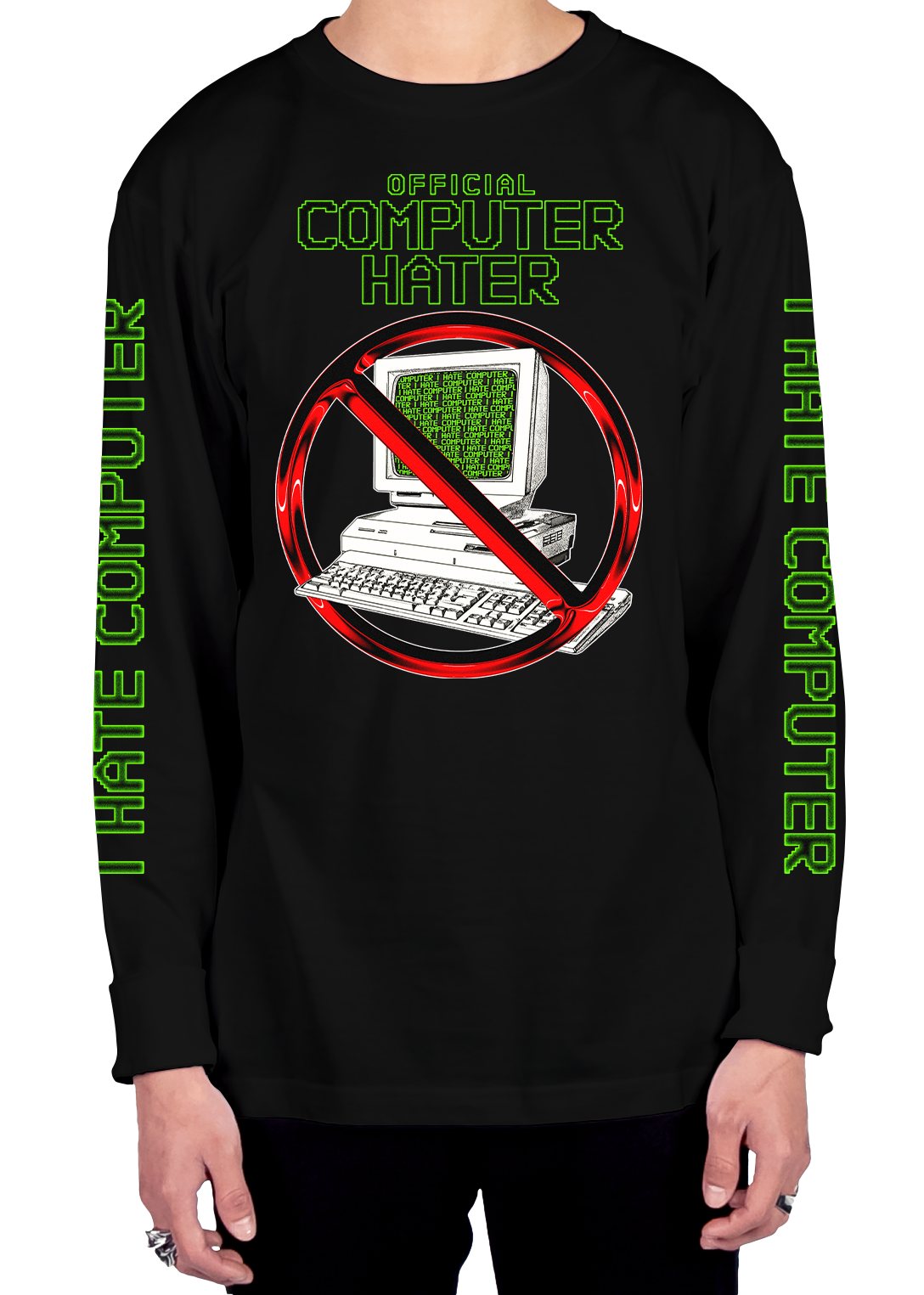 Official Computer Hater Long Sleeve Tee