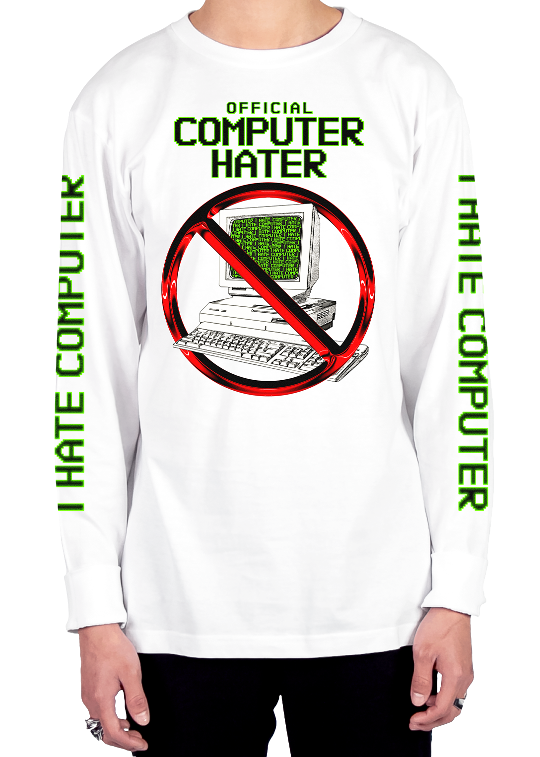 Official Computer Hater Long Sleeve Tee