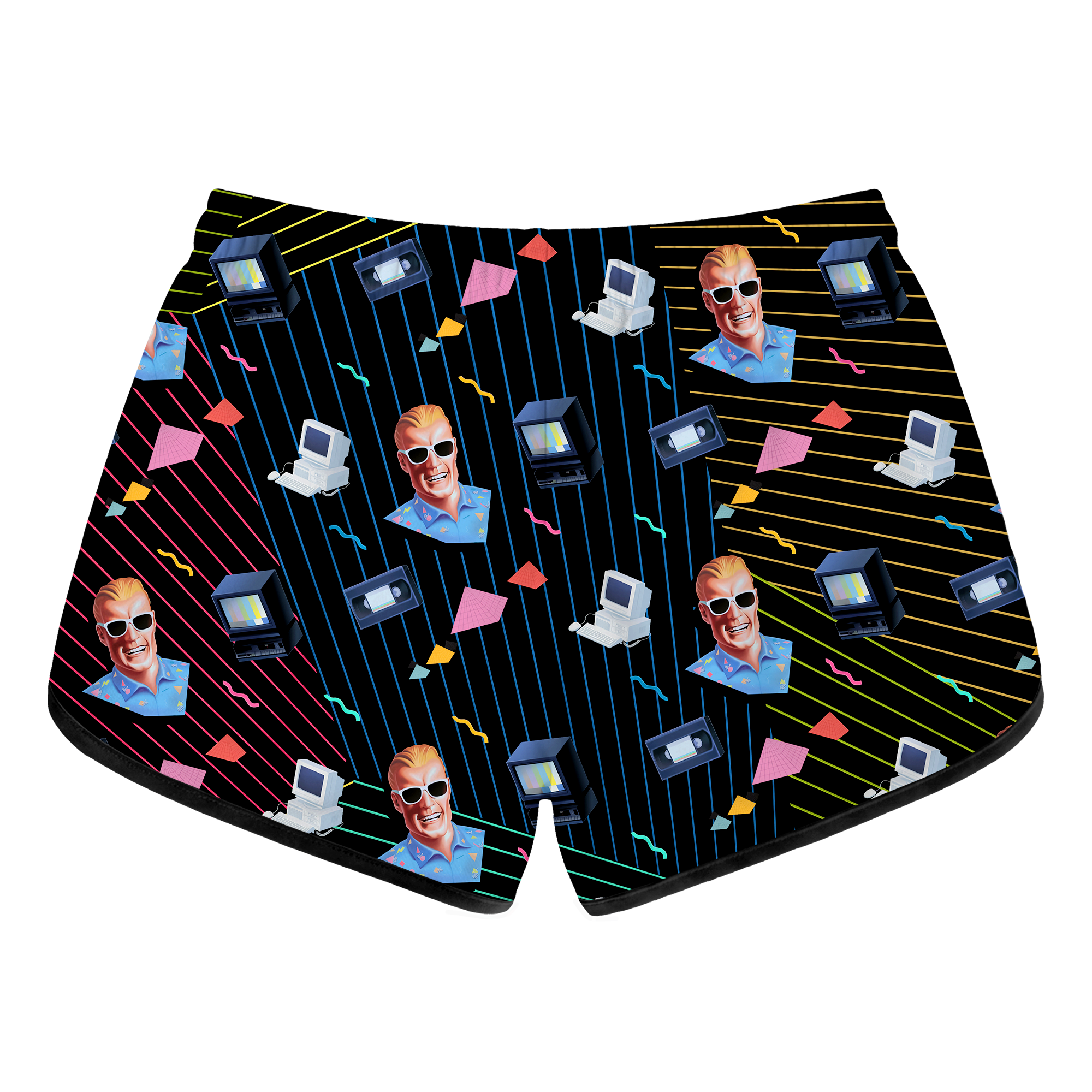 Max Headroom Retro Shorts