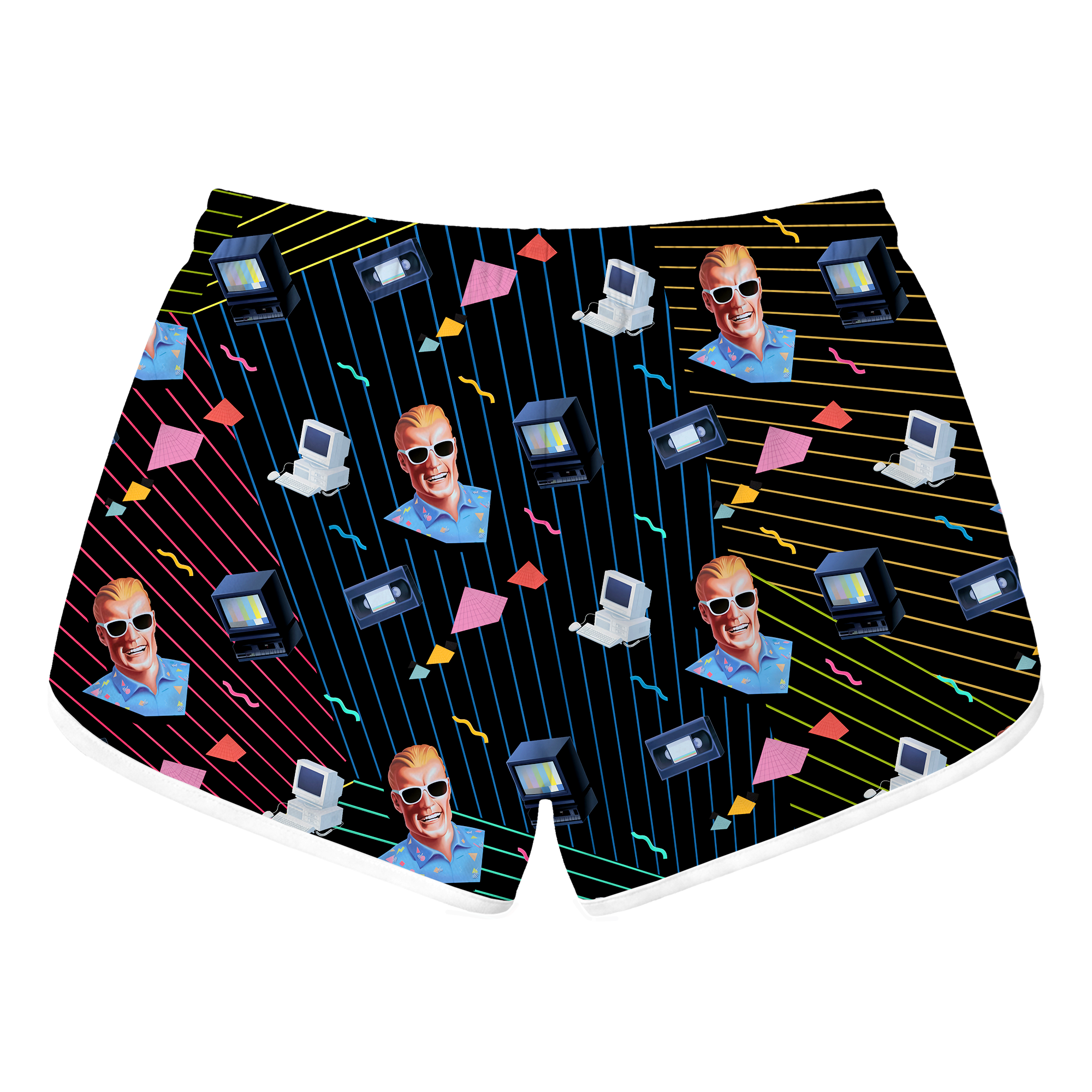 Max Headroom Retro Shorts