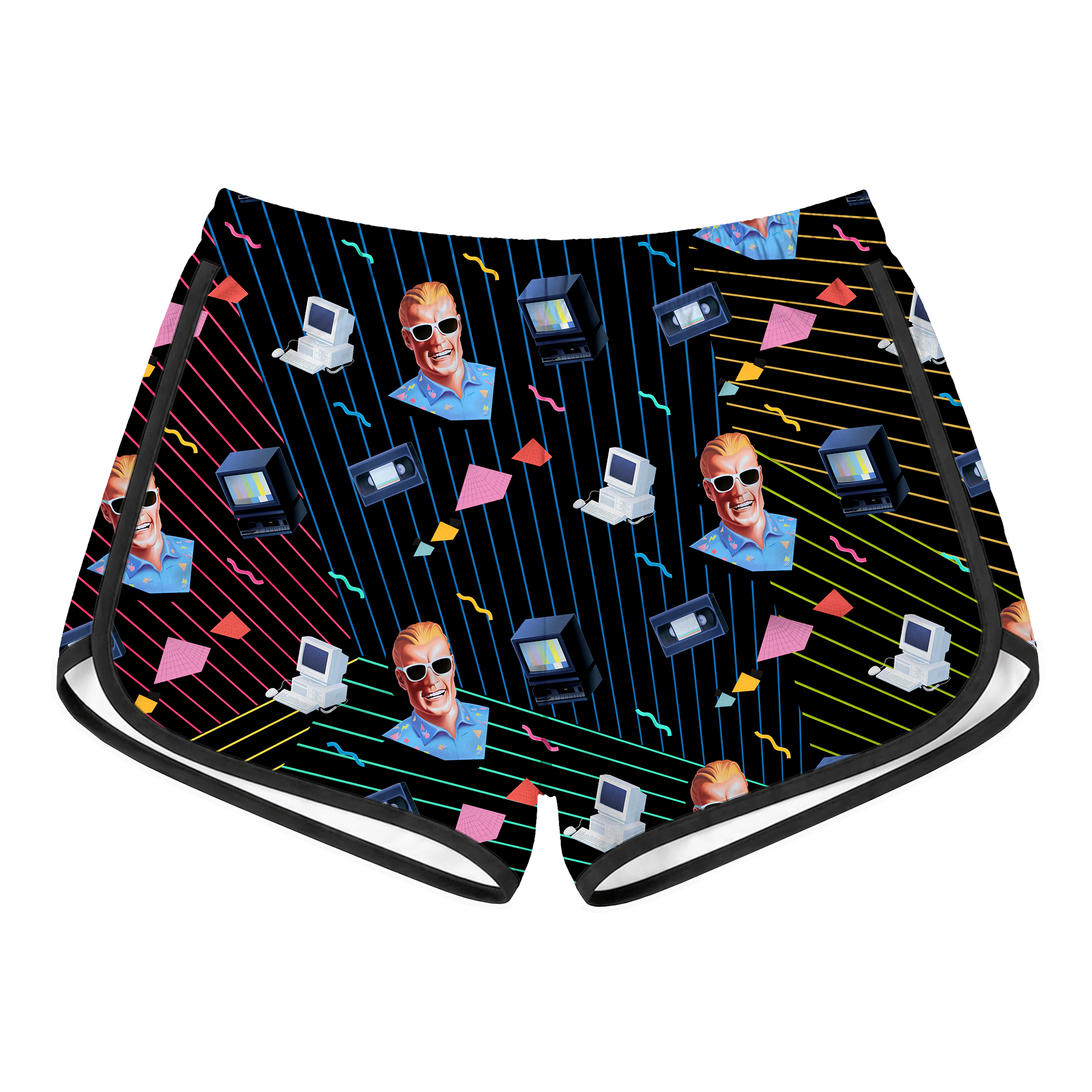 Max Headroom Retro Shorts