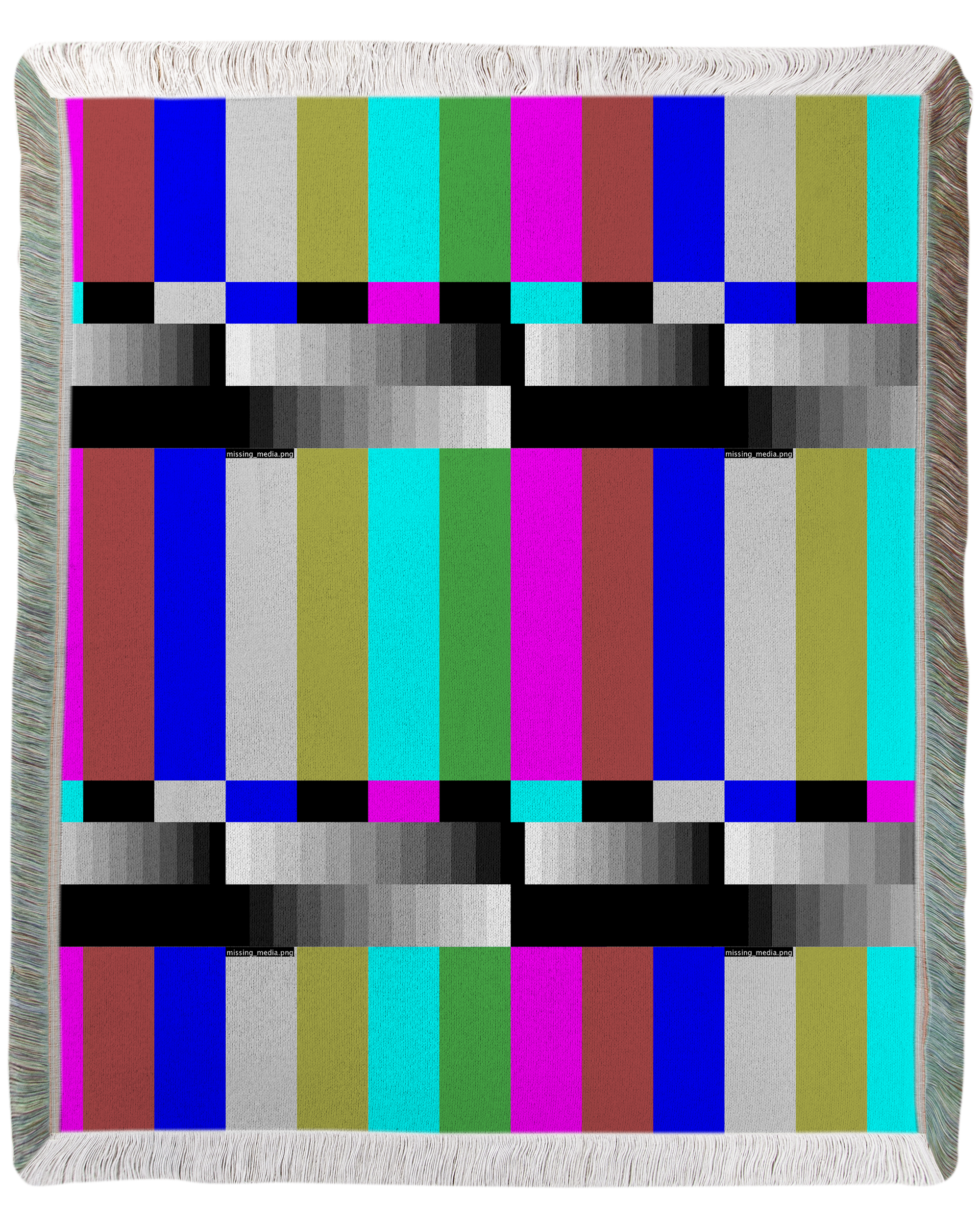 Missing Media Woven Blanket