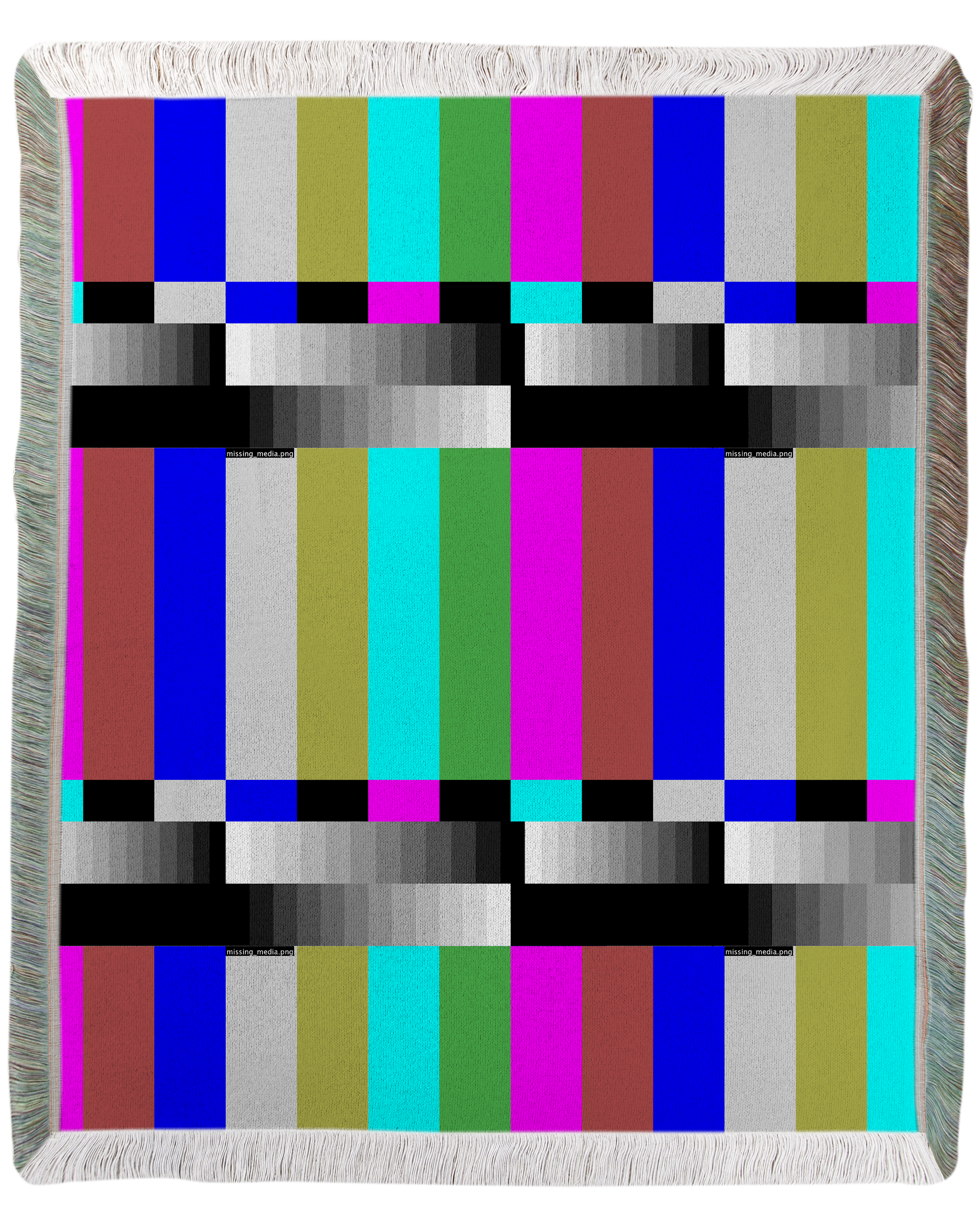 Missing Media Woven Blanket