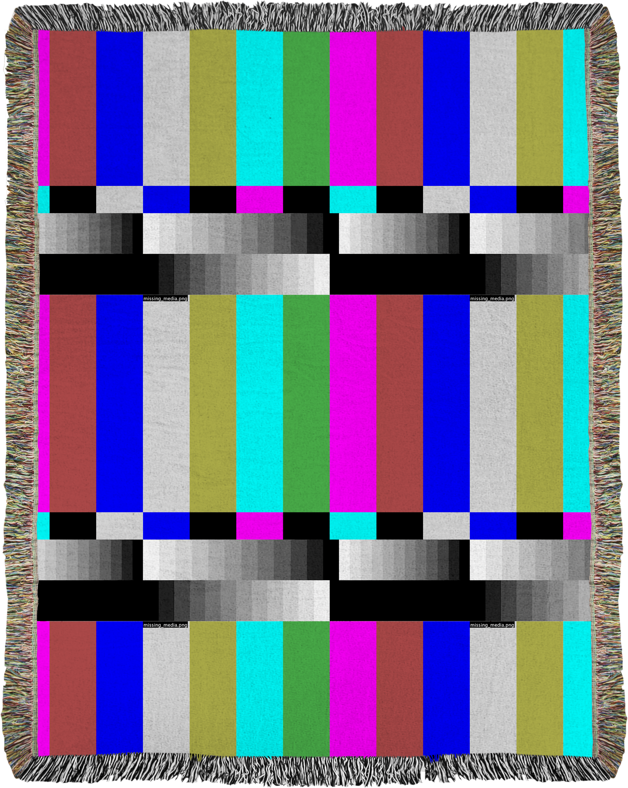 Missing Media Woven Blanket