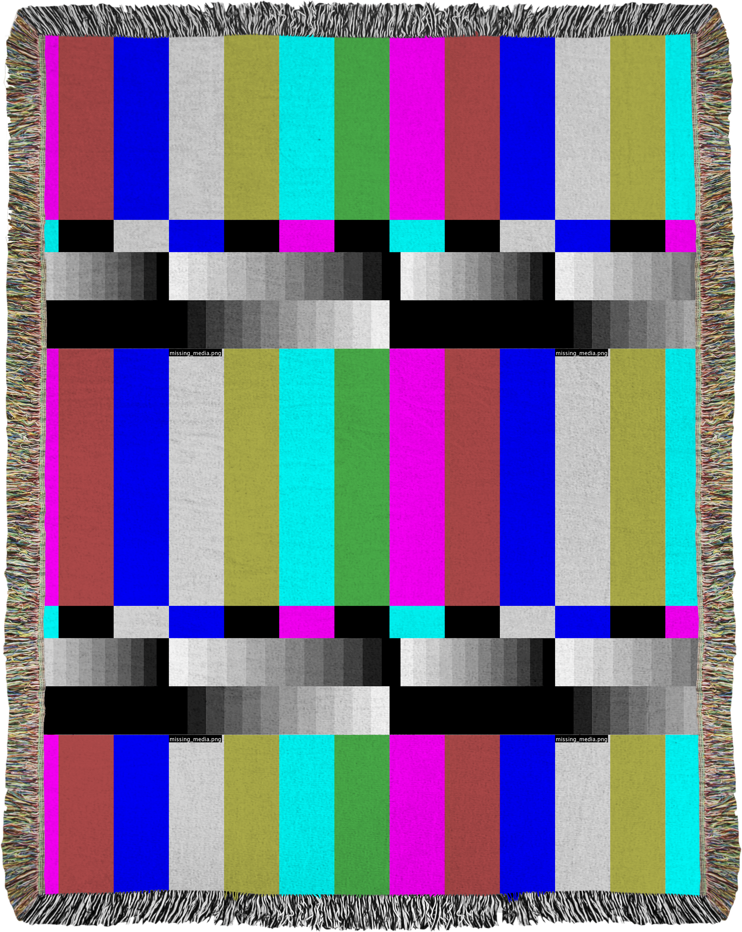Missing Media Woven Blanket