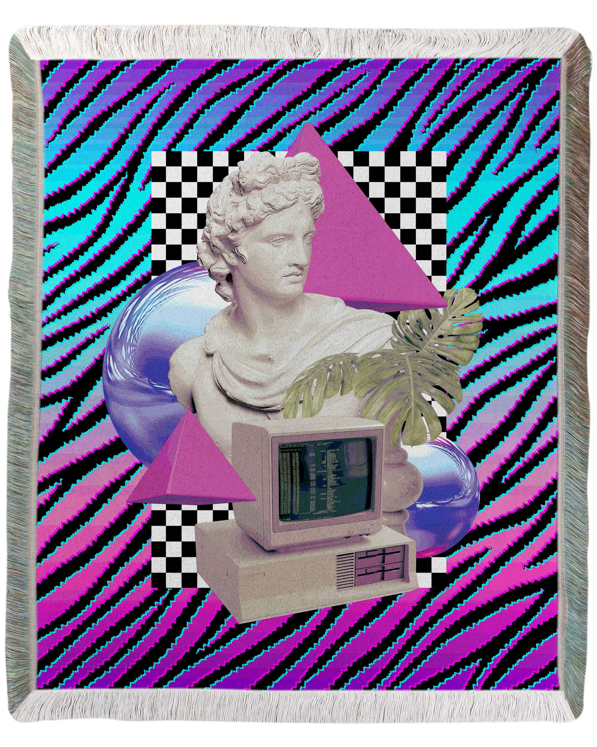 Mosaic Aesthetic Woven Blanket