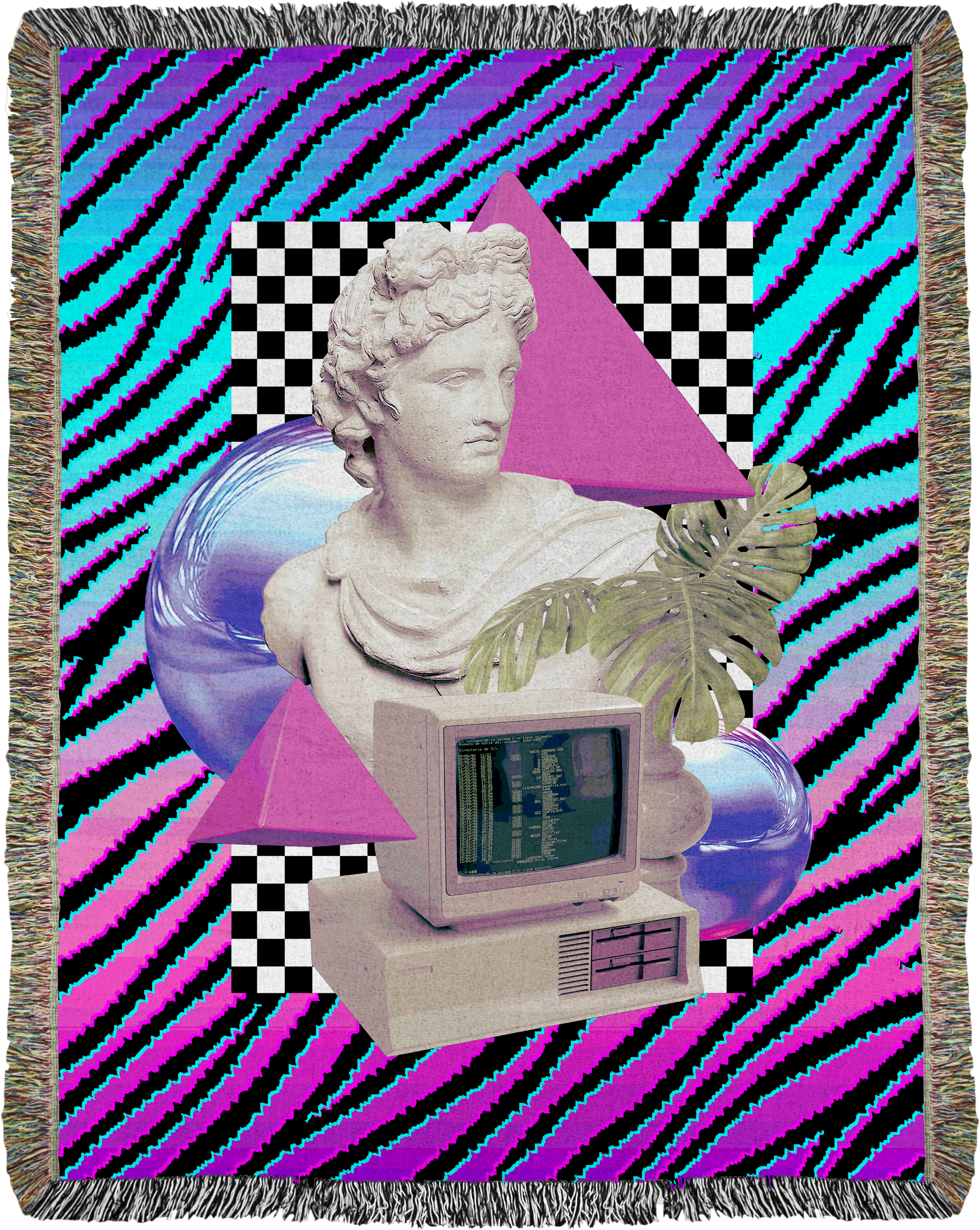 Mosaic Aesthetic Woven Blanket