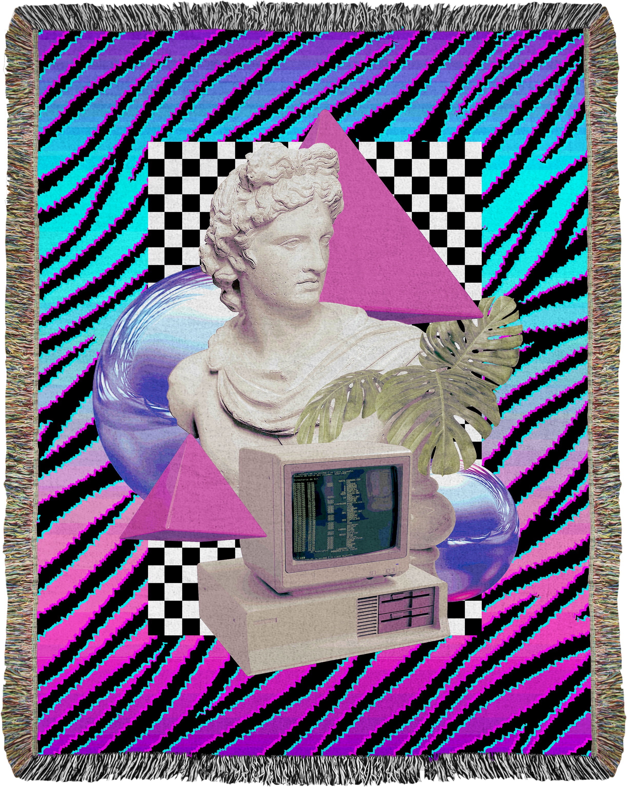Mosaic Aesthetic Woven Blanket