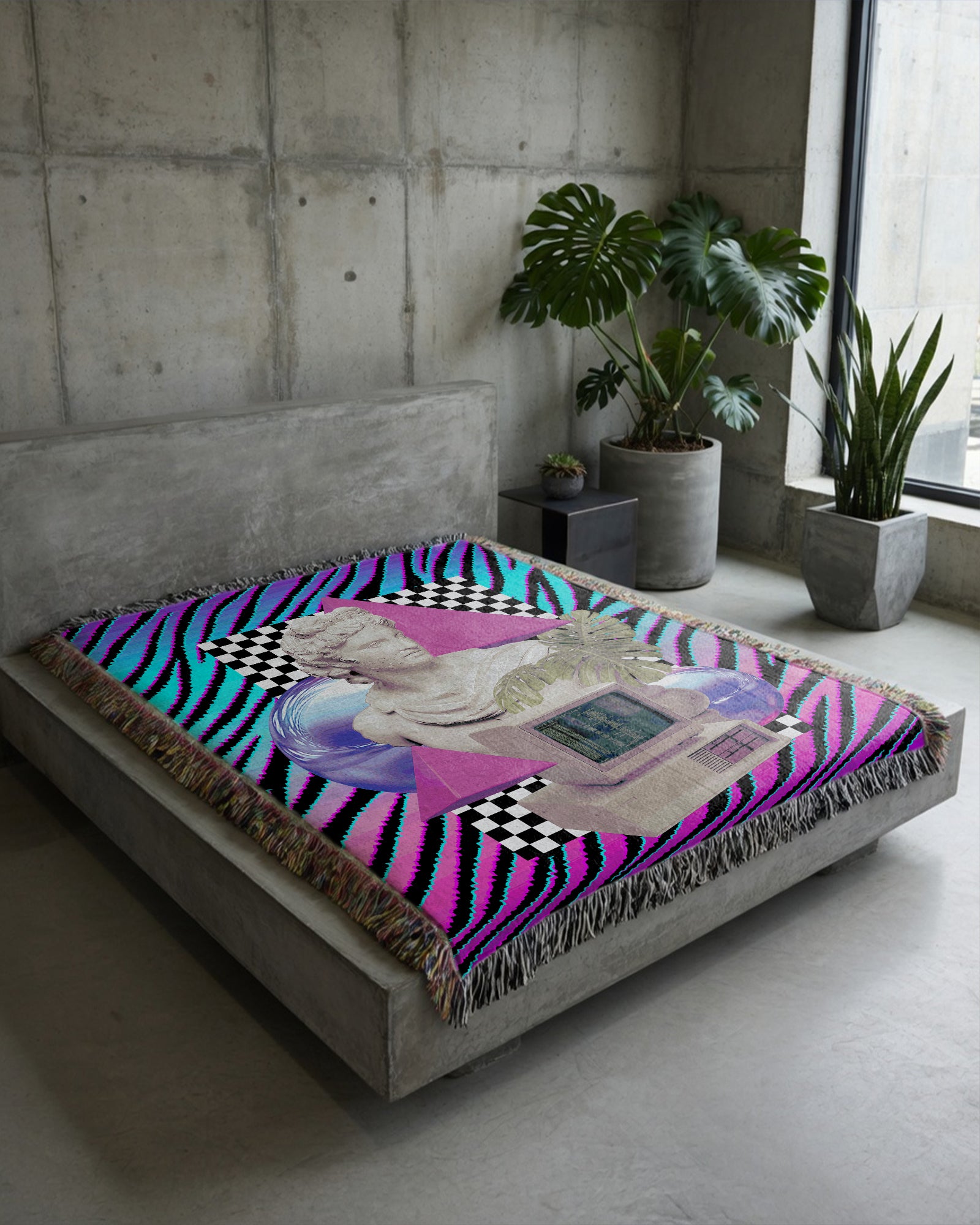 Mosaic Aesthetic Woven Blanket