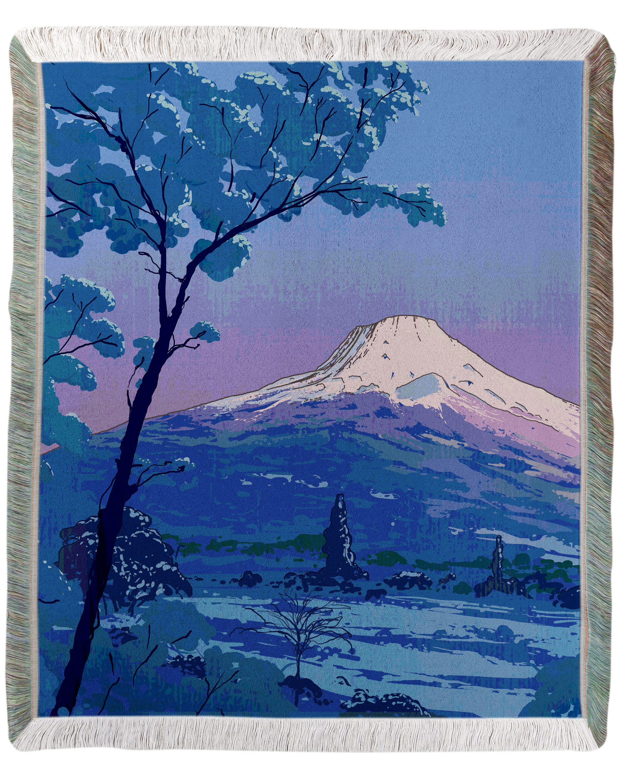 Mount Fuji Woven Blanket