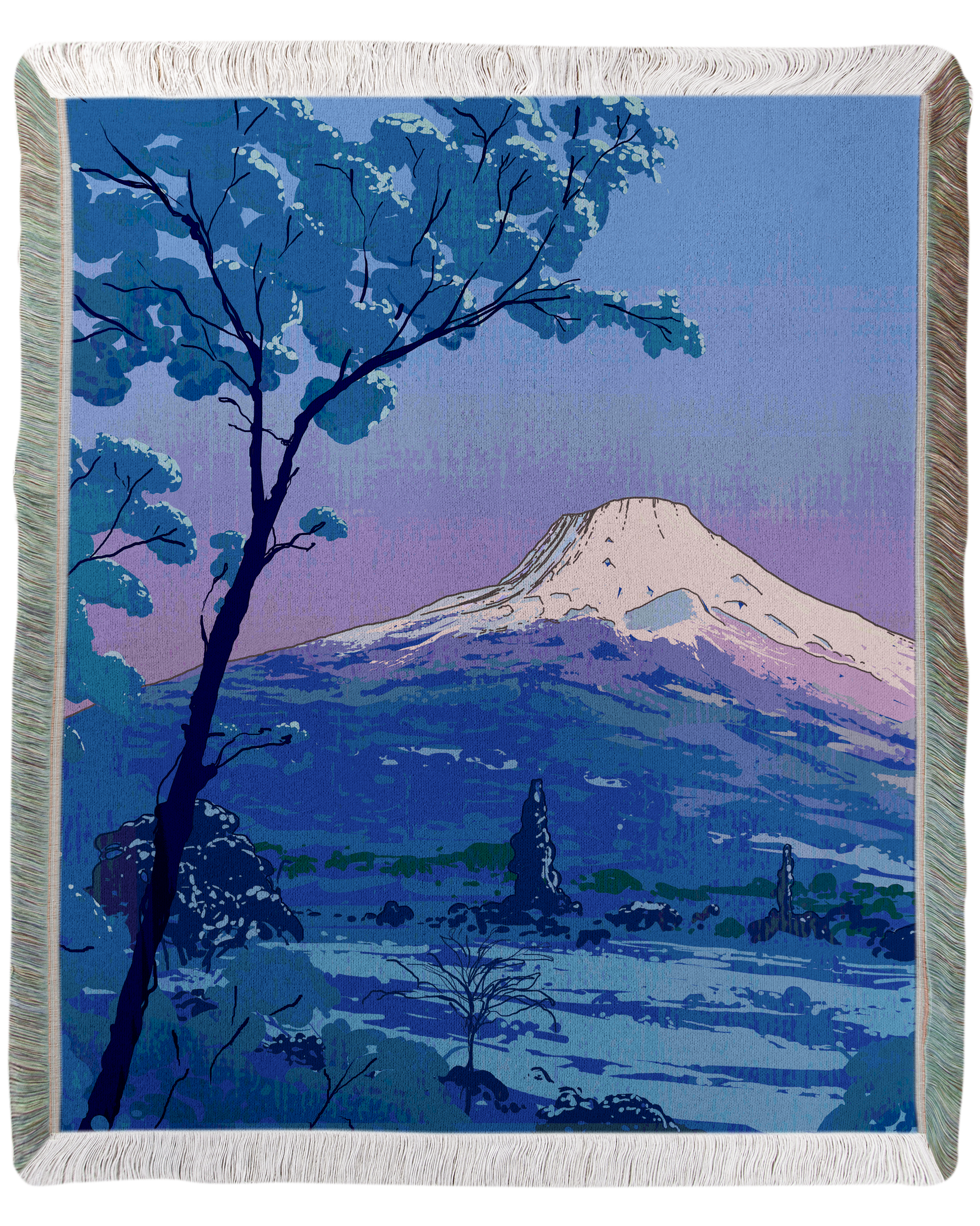 Mount Fuji Woven Blanket