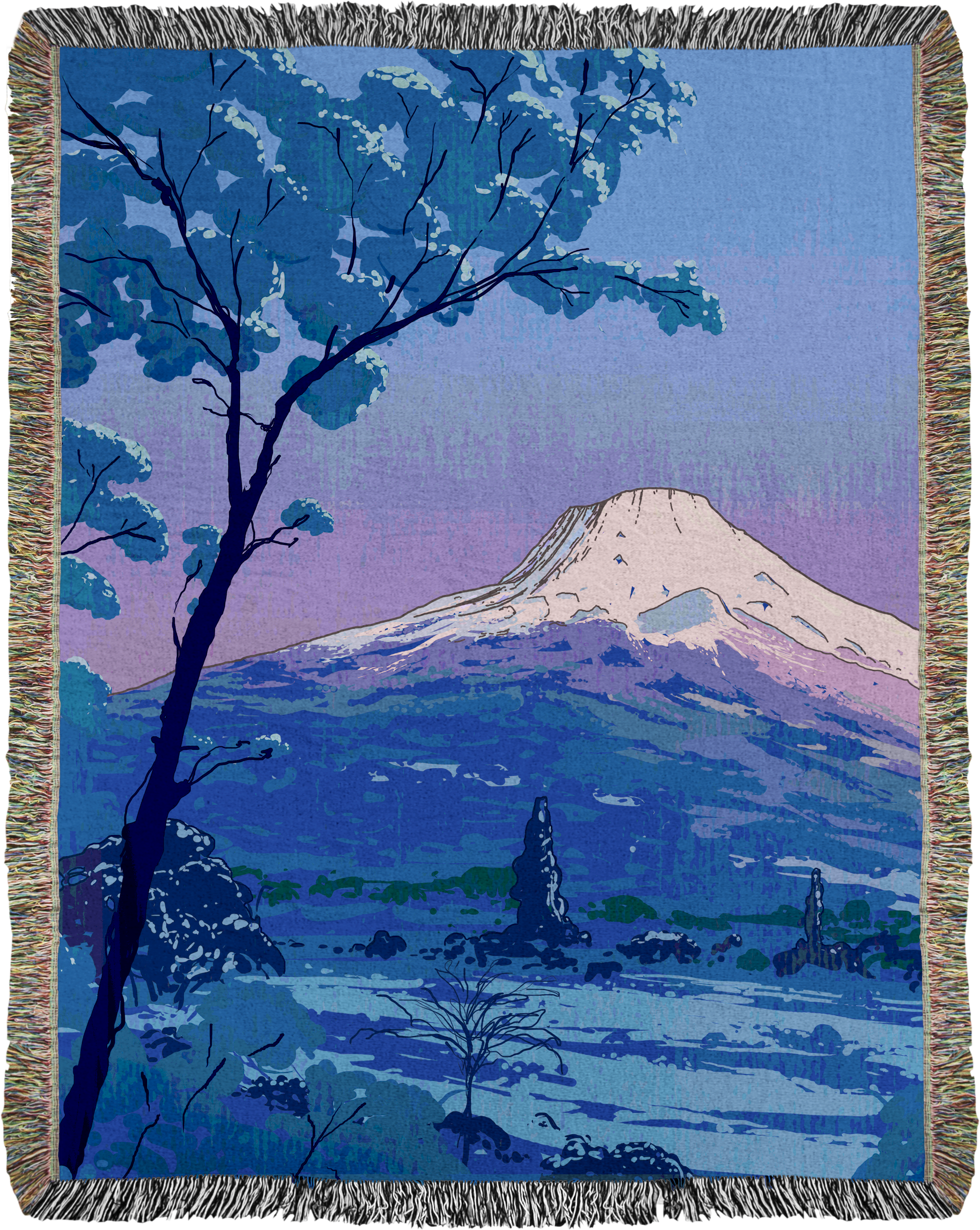 Mount Fuji Woven Blanket