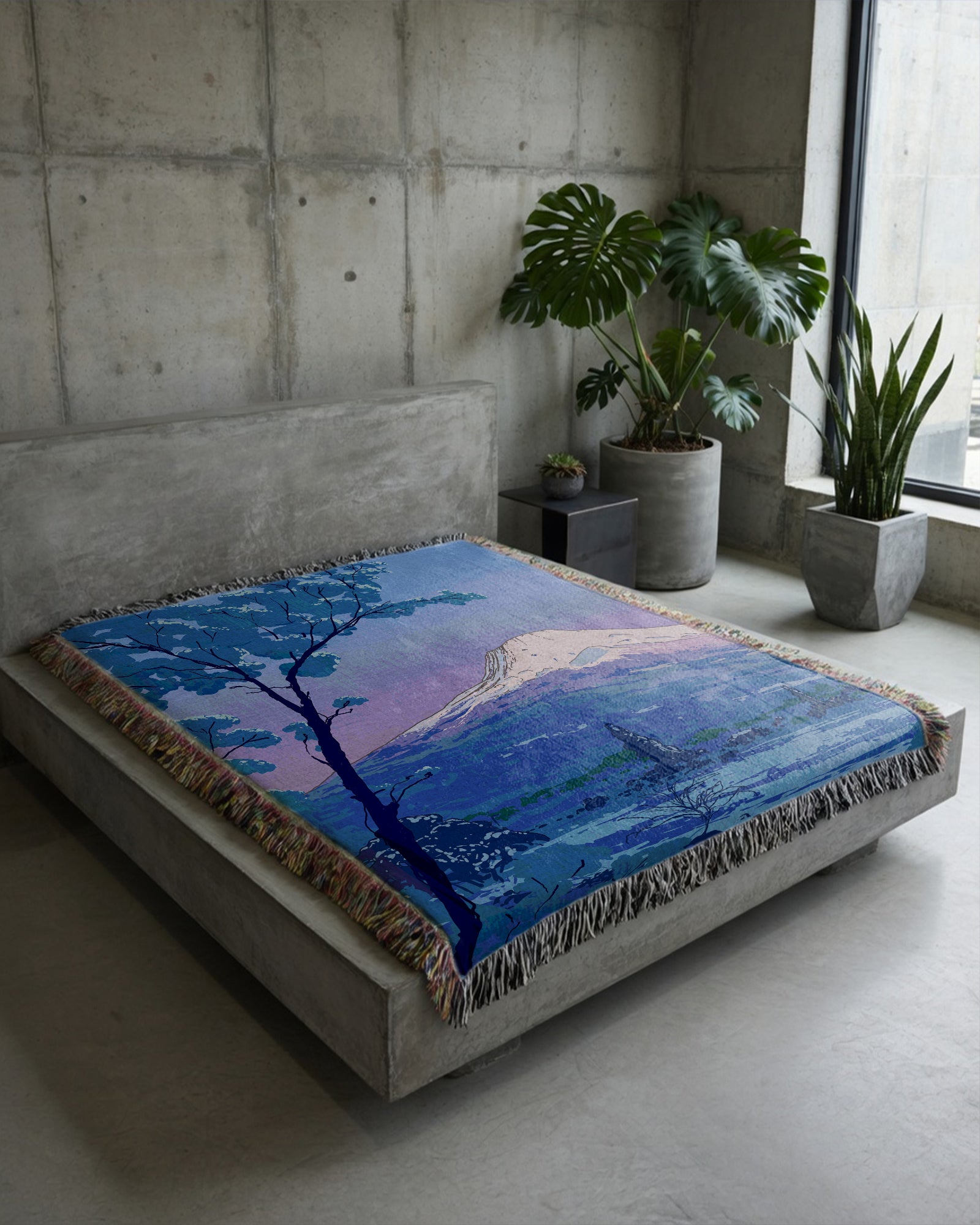 Mount Fuji Woven Blanket