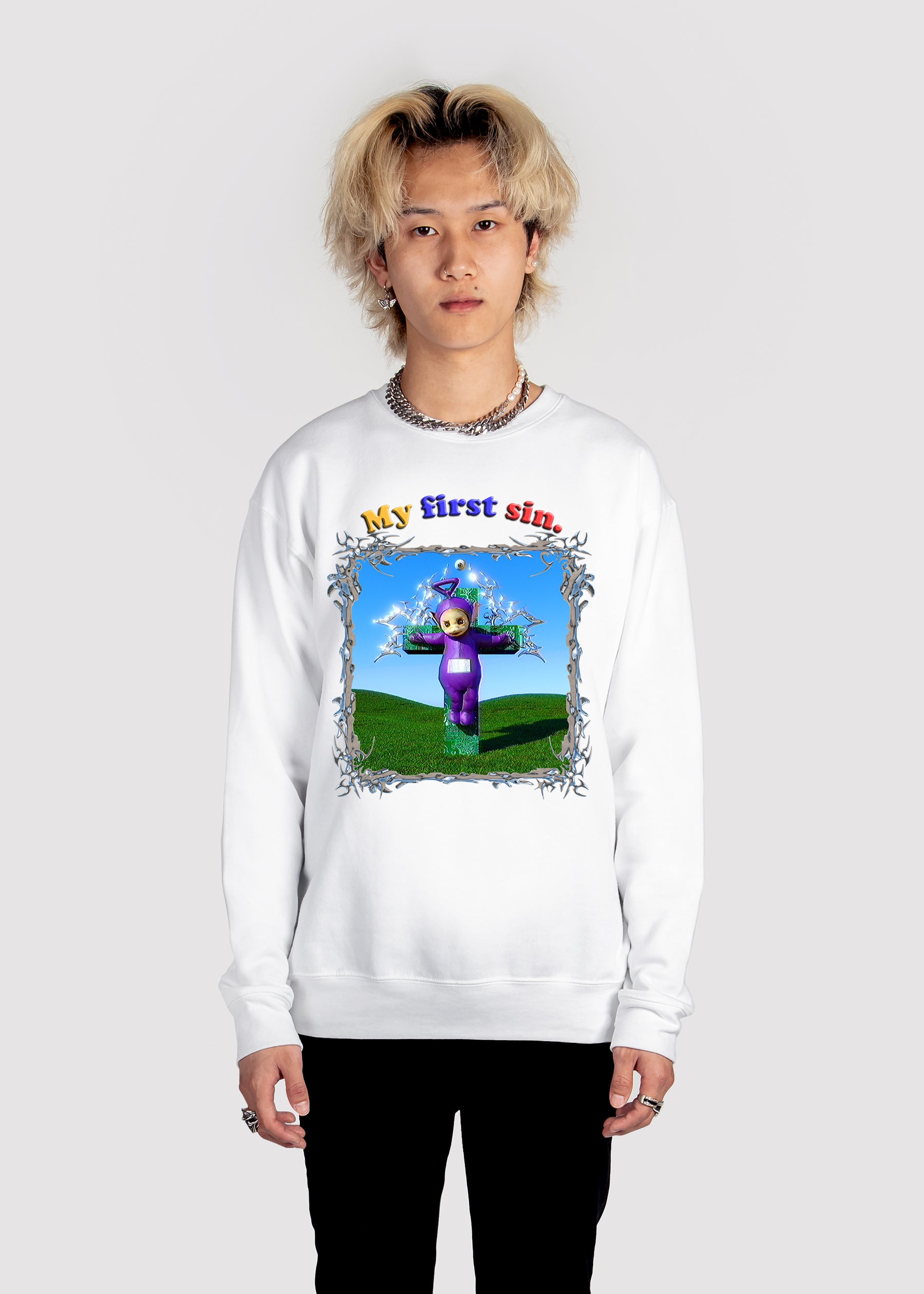 My First Sin Sweatshirt - My First Sin w Sweatshirt Man-mockup.jpg