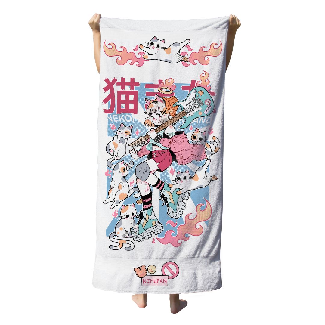 Nekomata Beach Towel