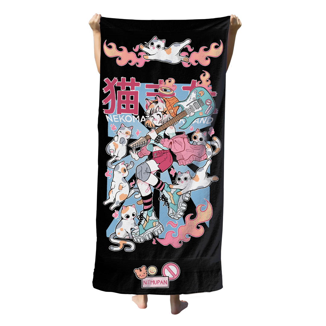 Nekomata Beach Towel