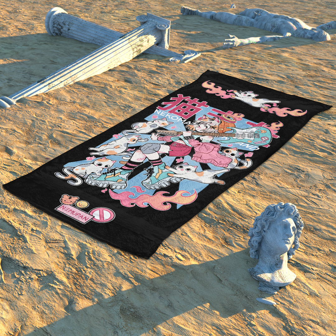 Nekomata Beach Towel