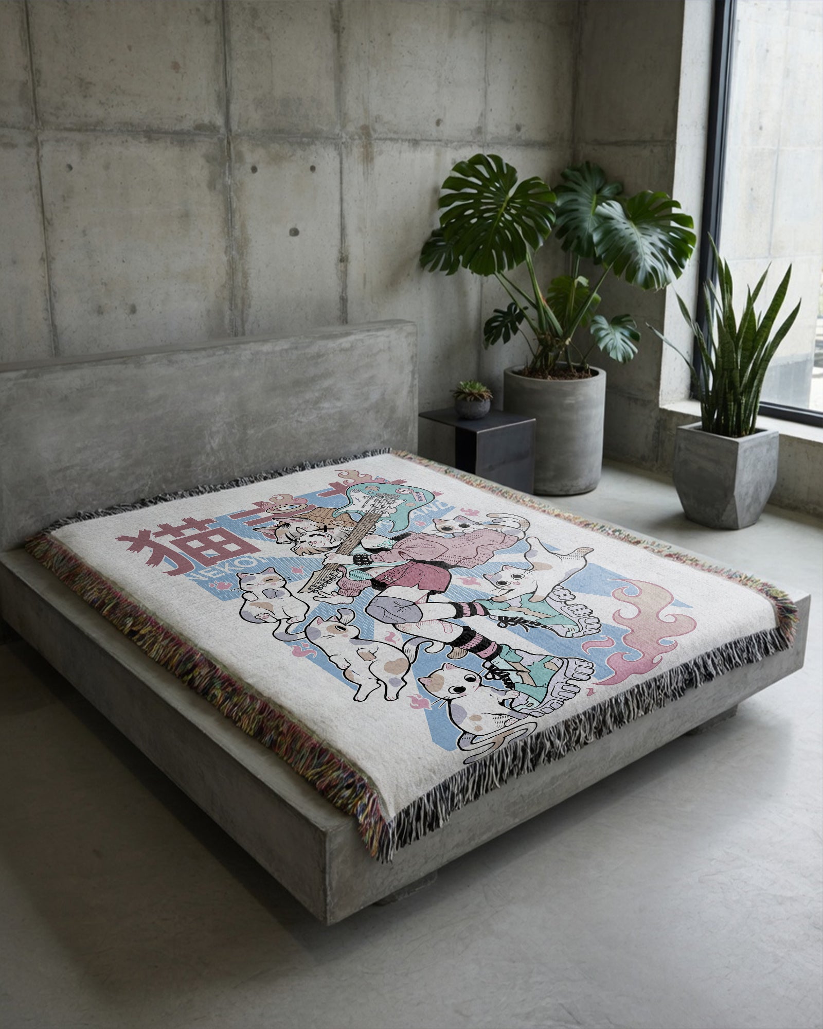 Nekomata Woven Blanket