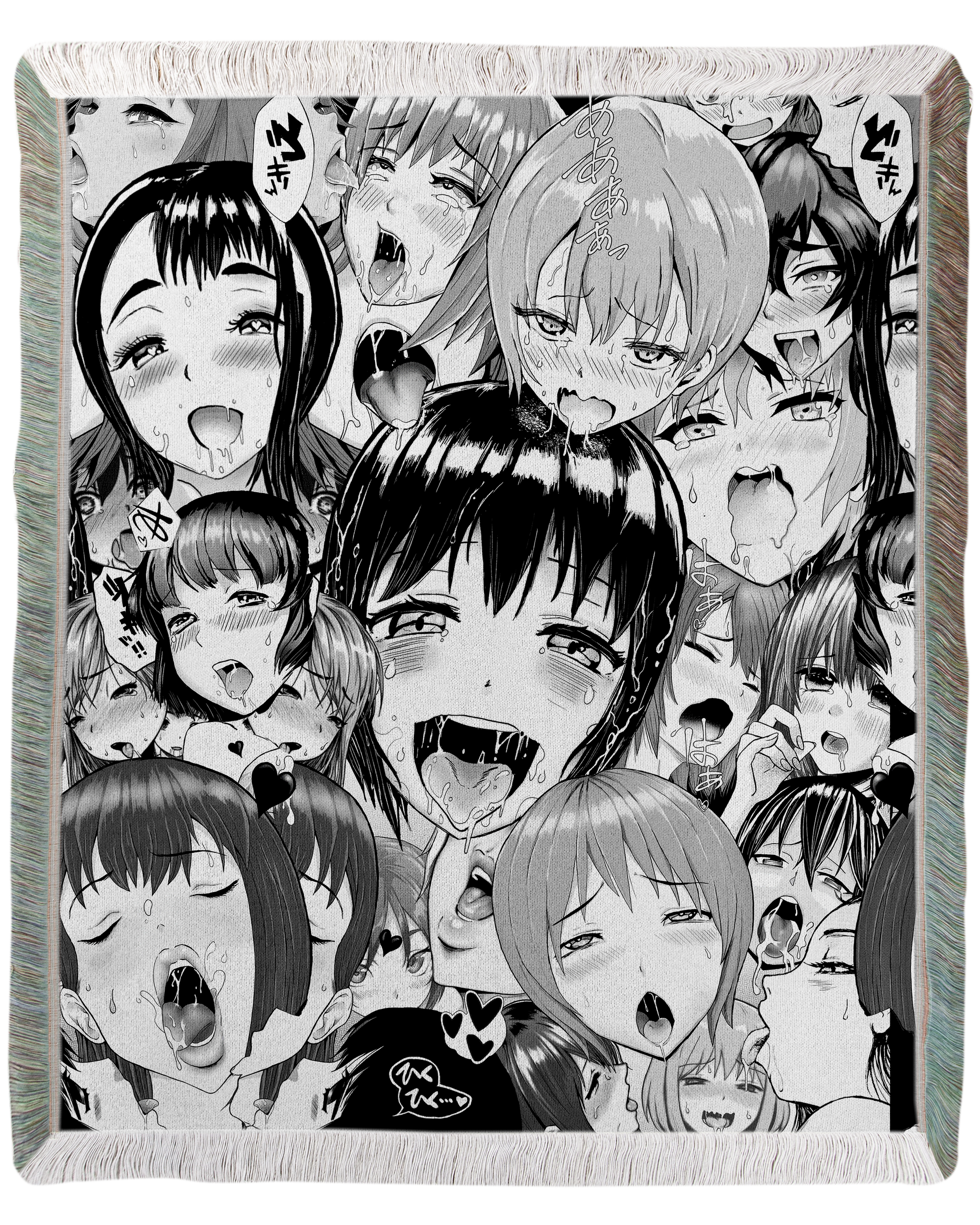 Neo Ahegao Woven Blanket