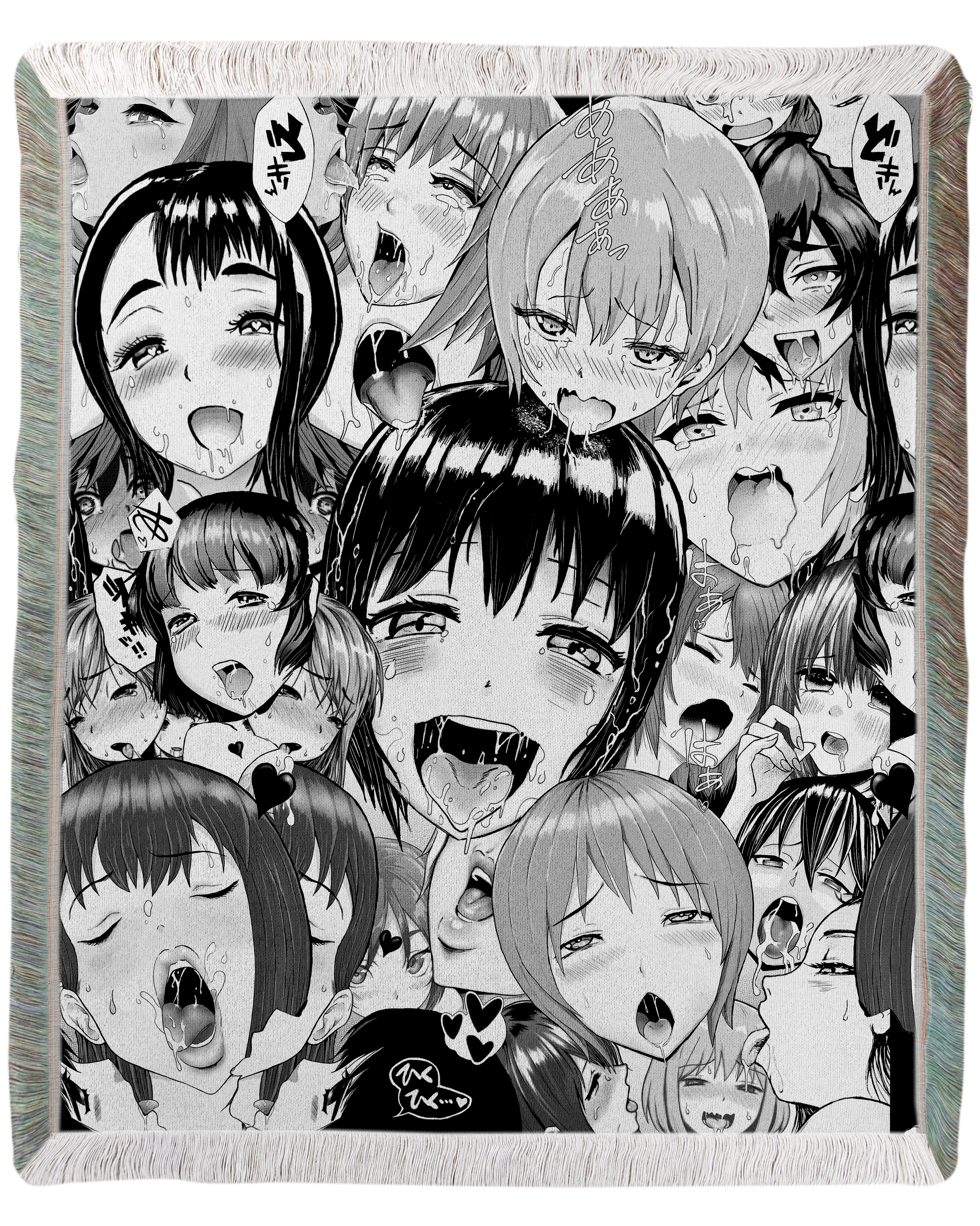 Neo Ahegao Woven Blanket