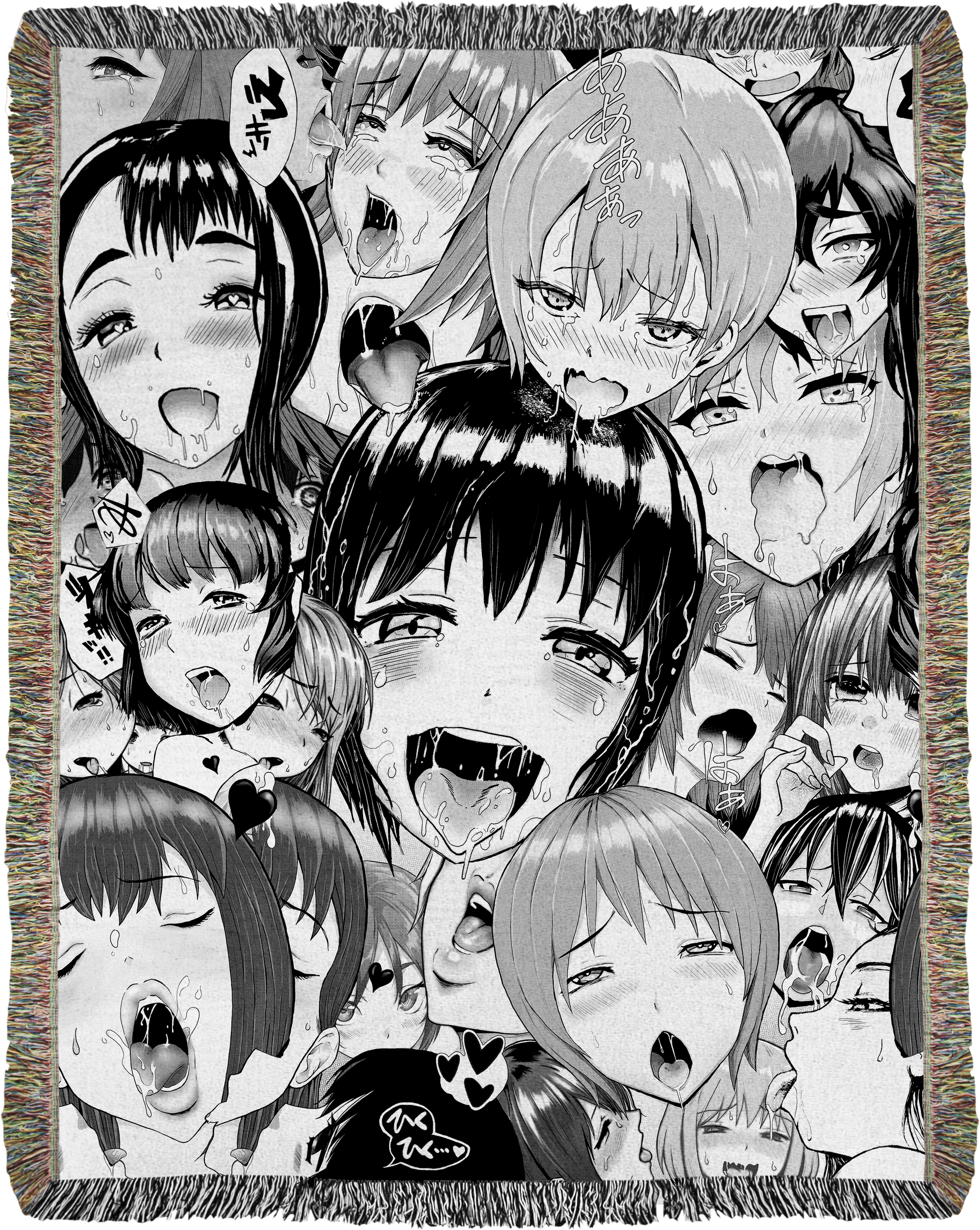 Neo Ahegao Woven Blanket