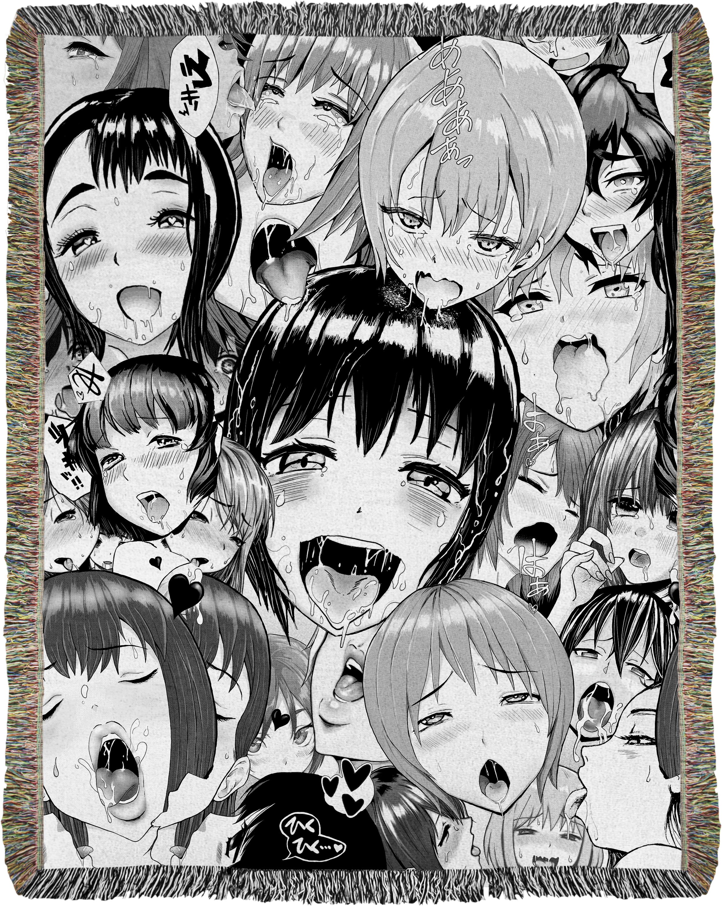 Neo Ahegao Woven Blanket