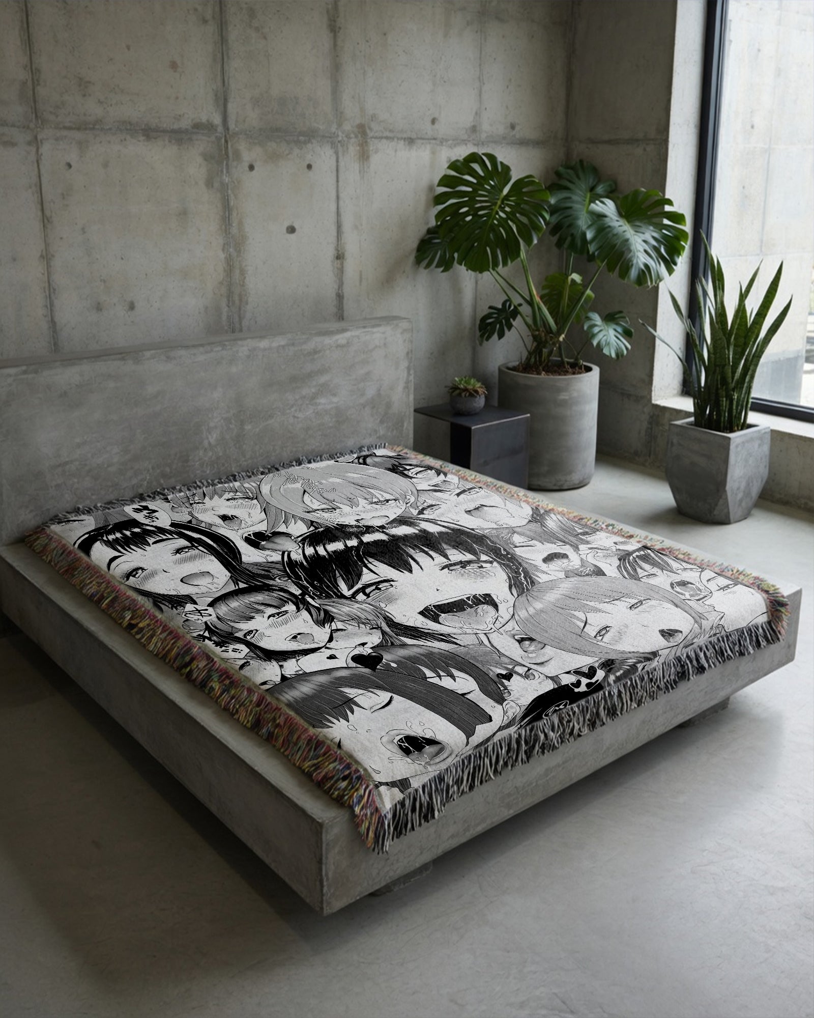 Neo Ahegao Woven Blanket