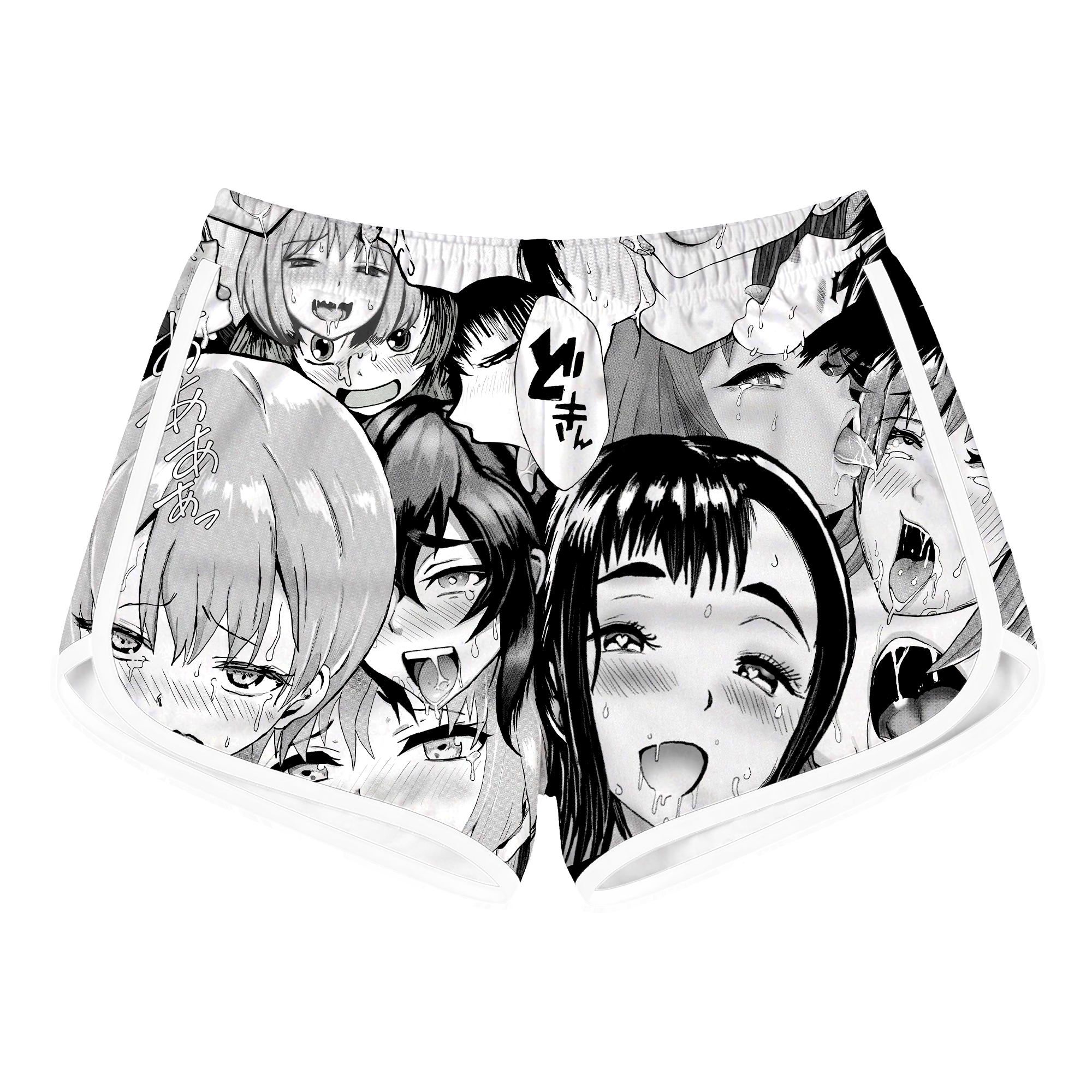 Neo Ahegao Retro Shorts