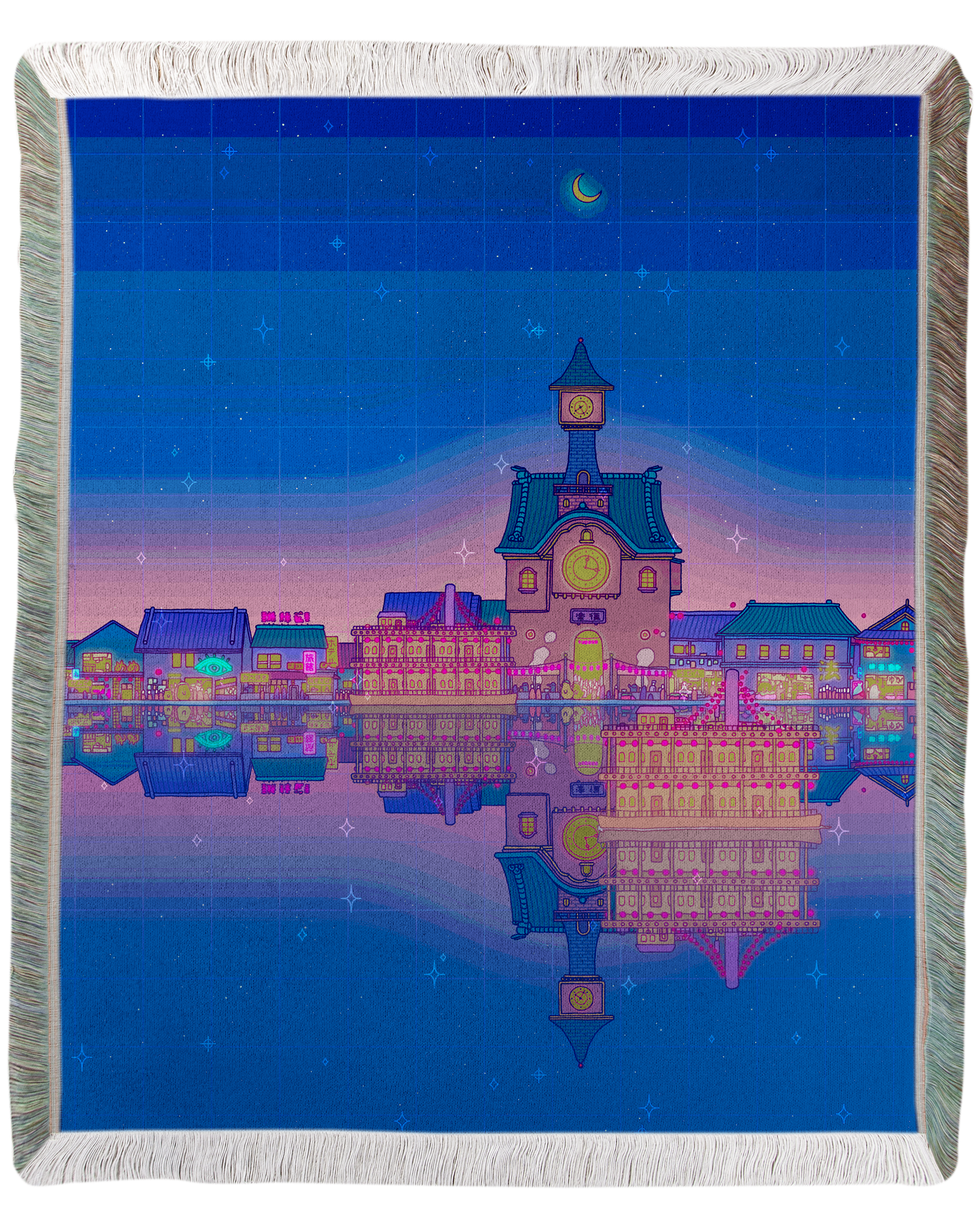 Pleasant Town Woven Blanket