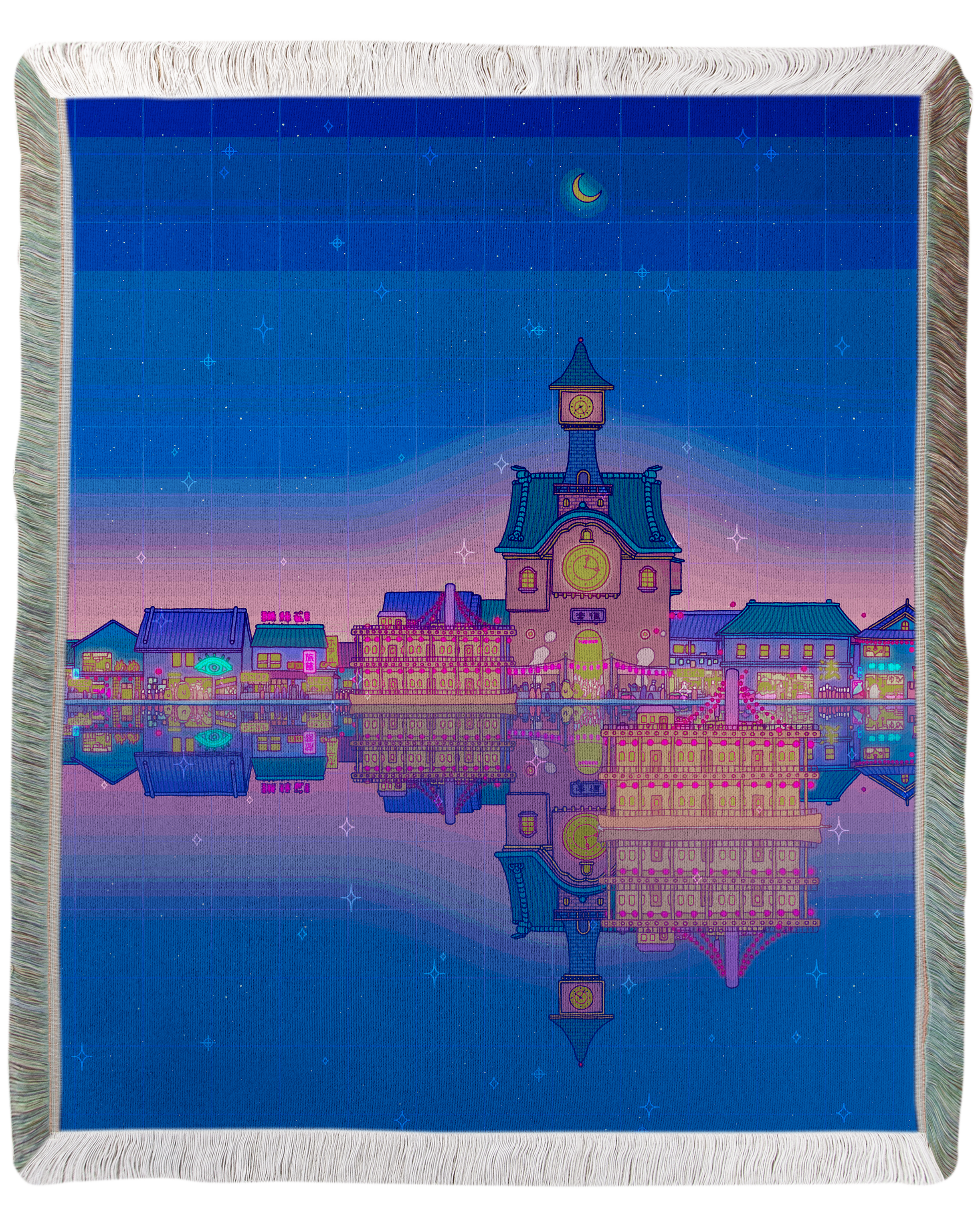 Pleasant Town Woven Blanket