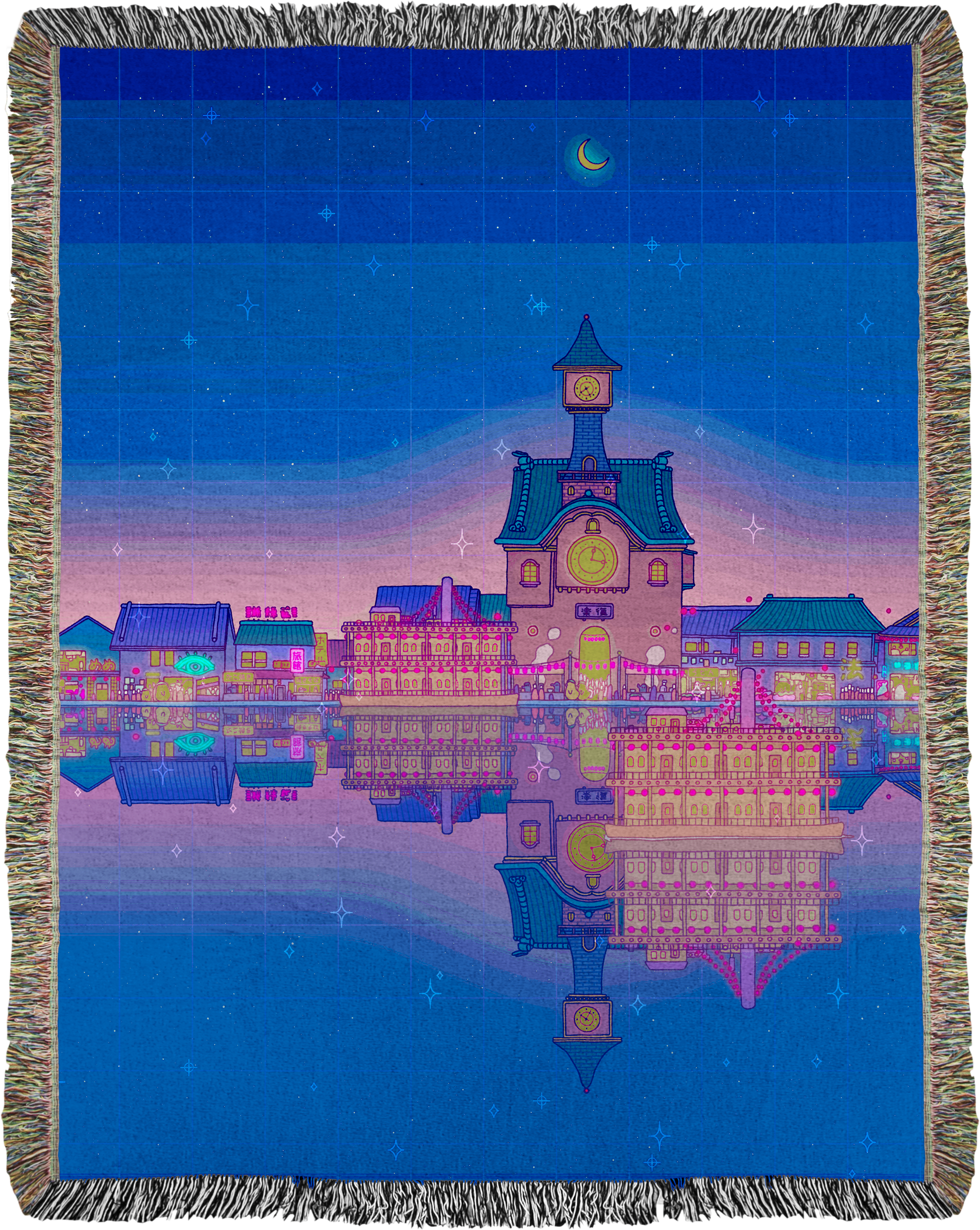 Pleasant Town Woven Blanket